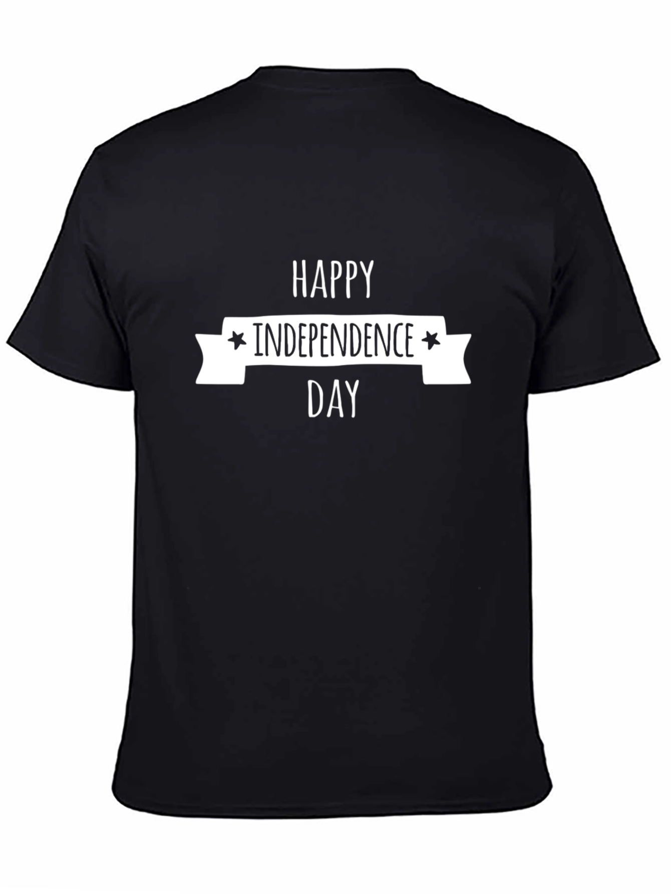 Happy Independence Day Black T-Shirt