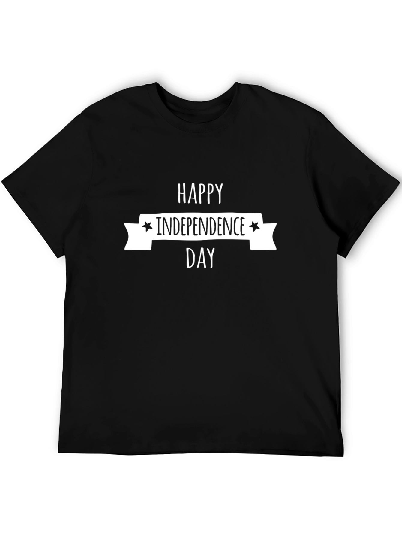 Happy Independence Day Black T-Shirt