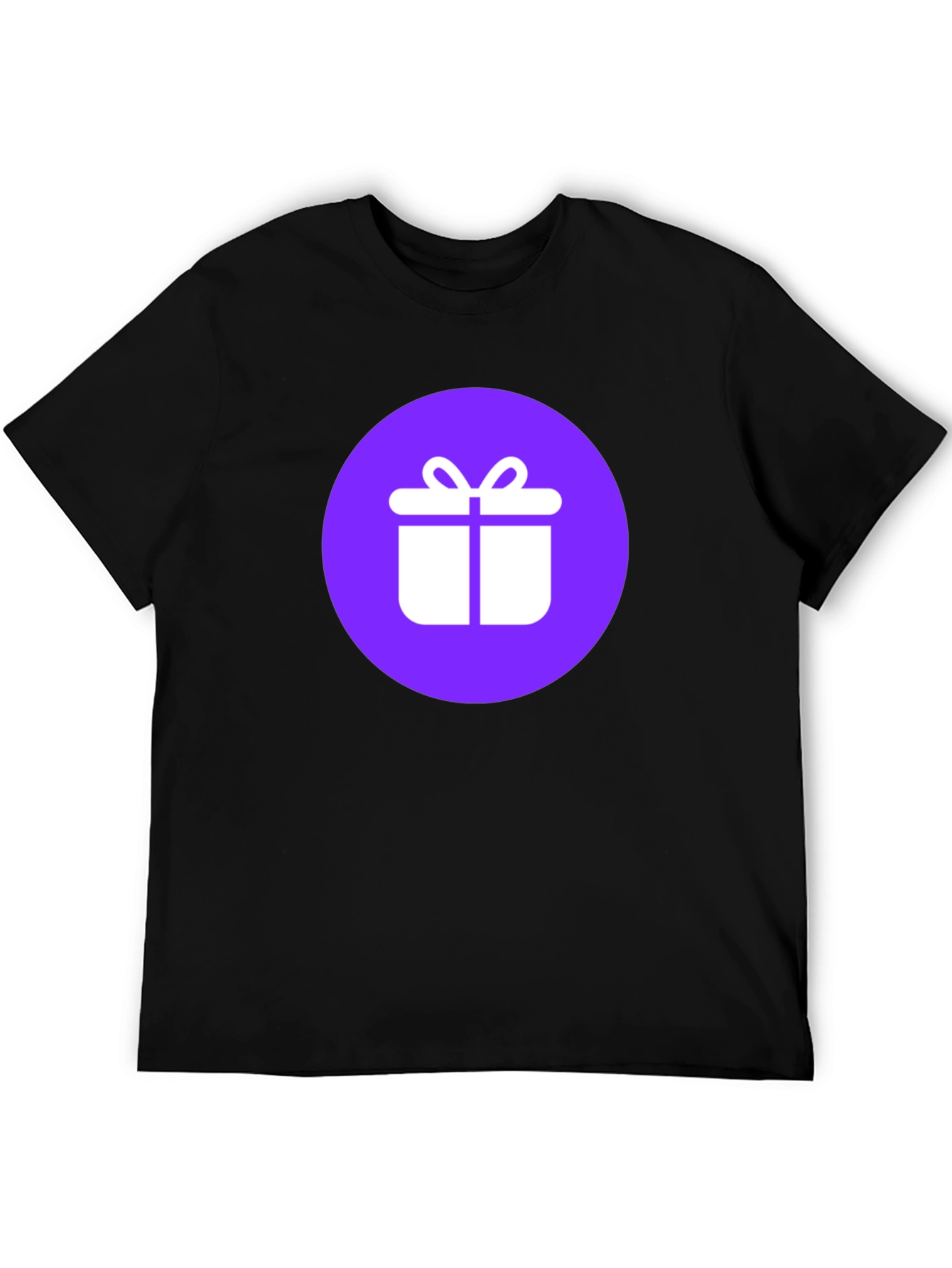 Gift Icon Tee - Black Cotton Blend