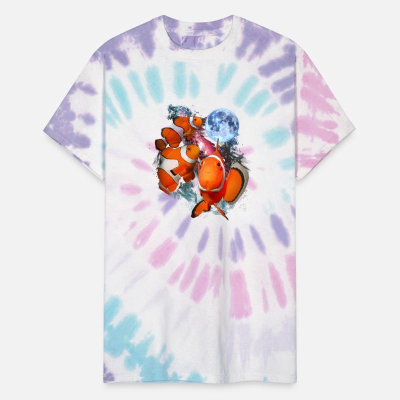 3 Moon Clown Fish Sea Anemonefish Lovers Fish Art