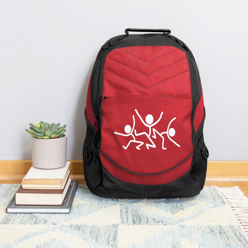 3 Stickman Party Fun Crew Team Three Friends Group