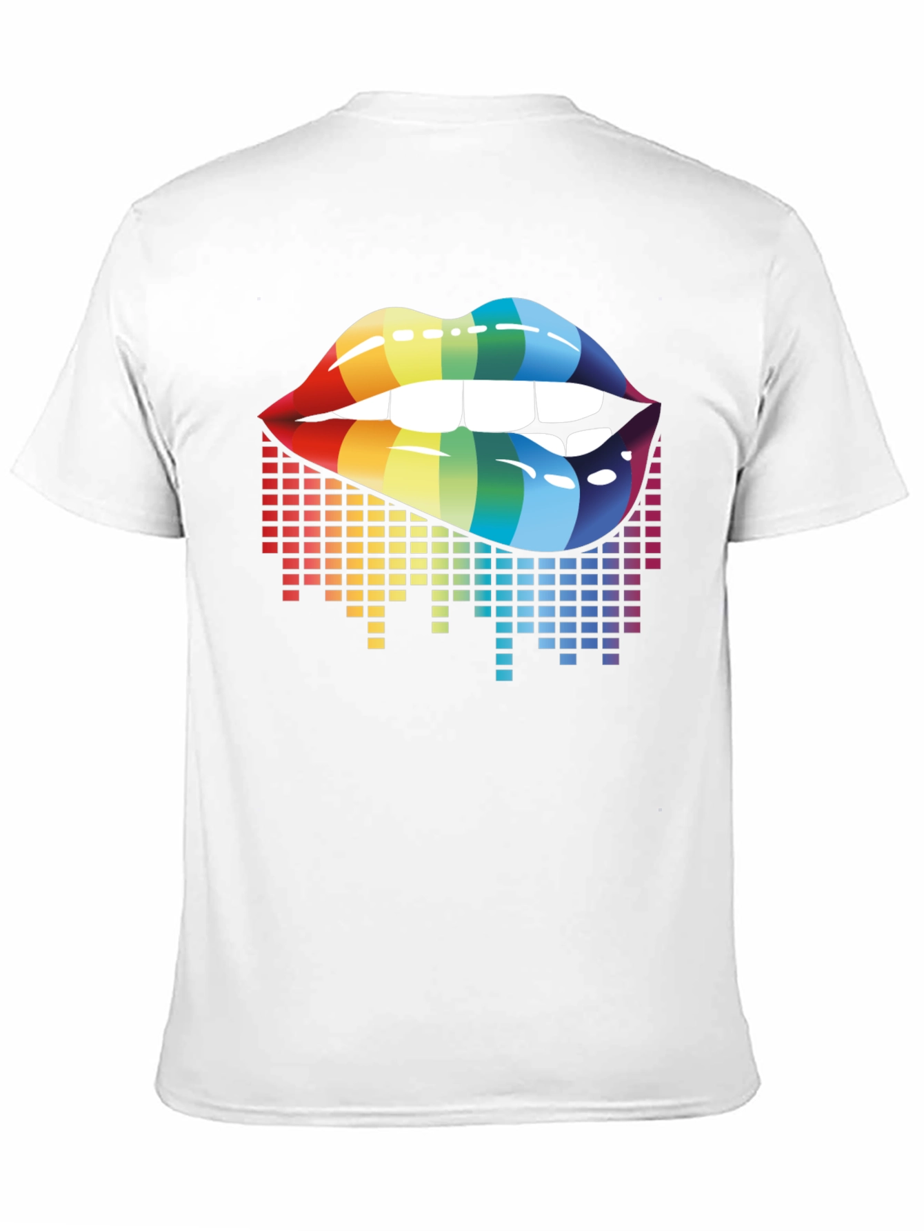Rainbow Lips Graphic Tee - LGBTQ+ Pride Shirt