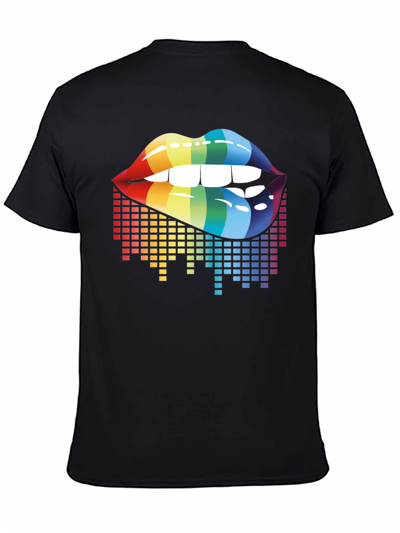 Rainbow Lips Graphic Tee - LGBTQ+ Pride Shirt