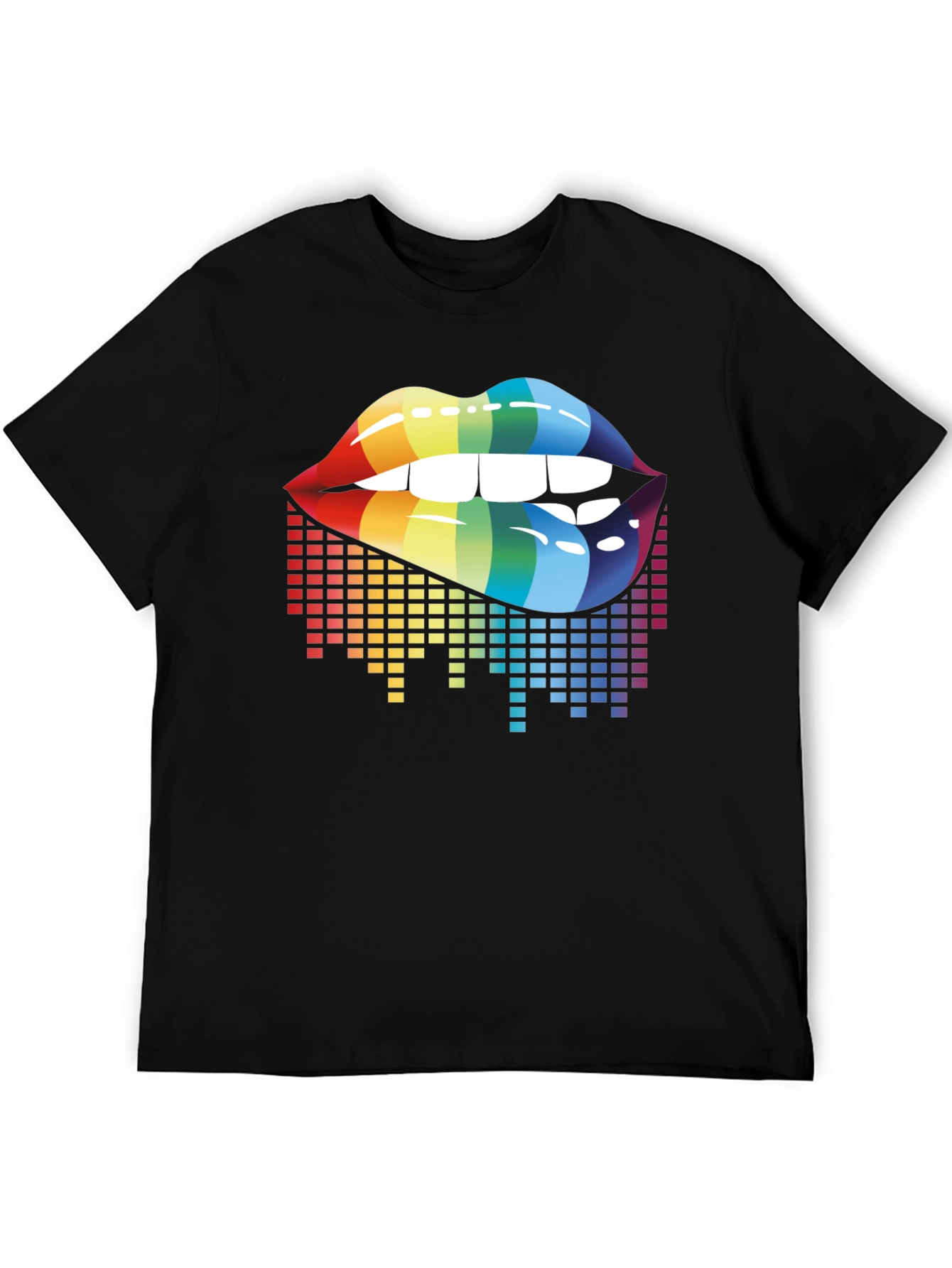 Rainbow Lips Graphic Tee - LGBTQ+ Pride Shirt