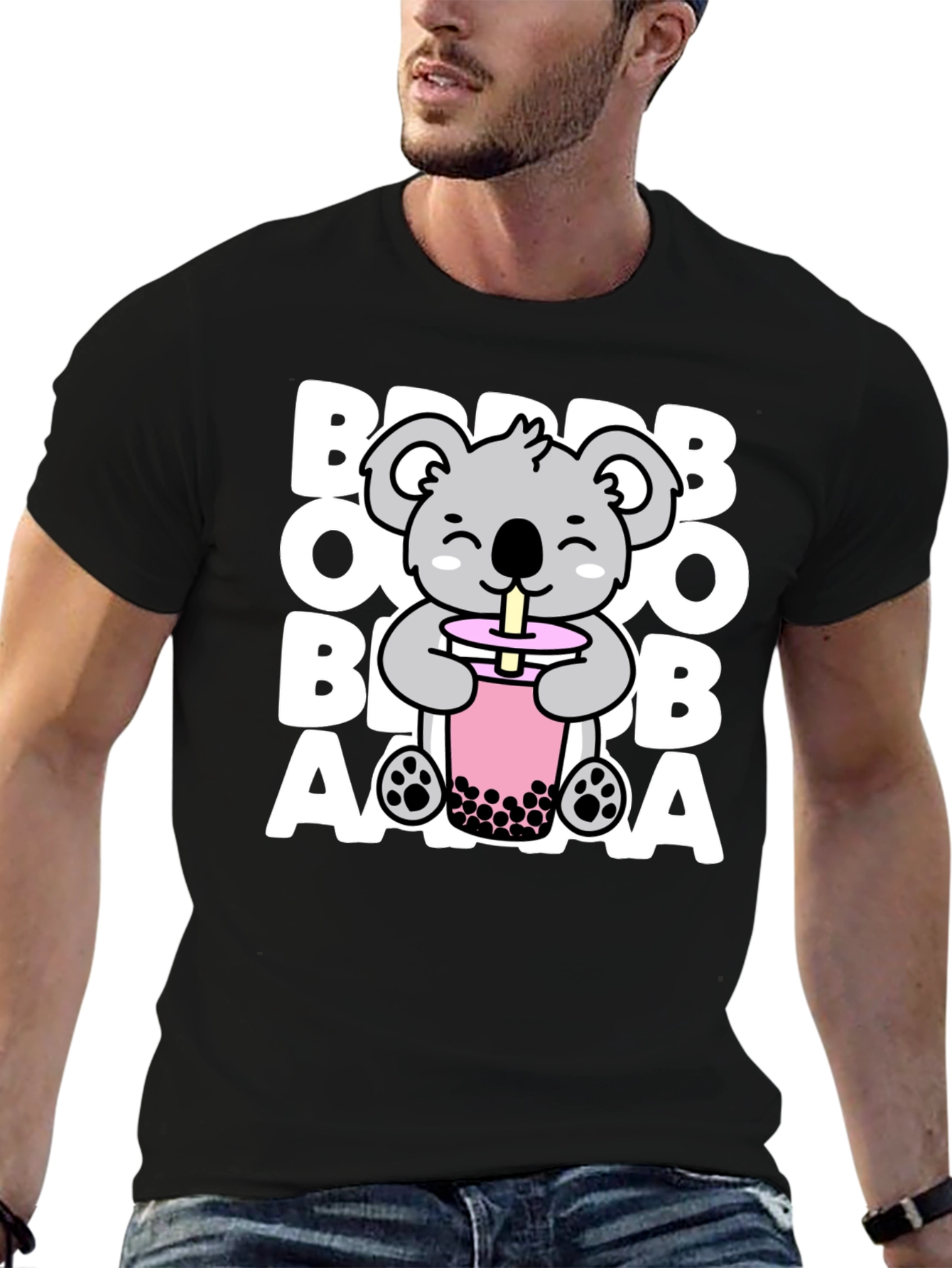 Cute Koala Boba Tea Graphic Tee