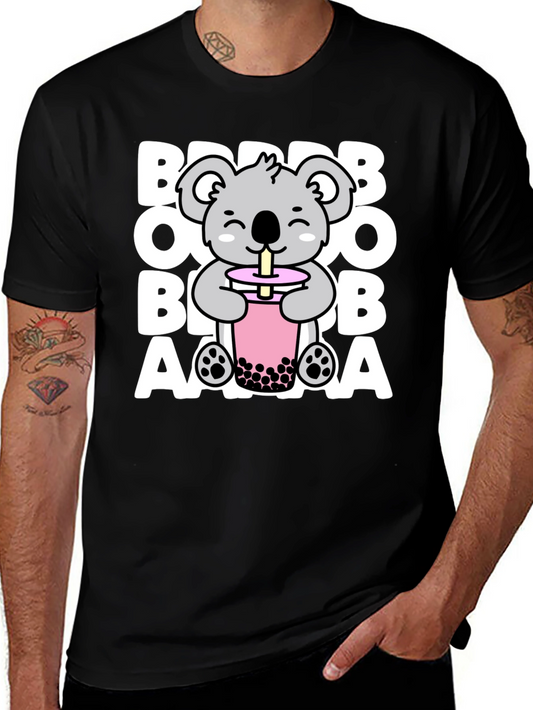 Cute Koala Boba Tea Graphic Tee