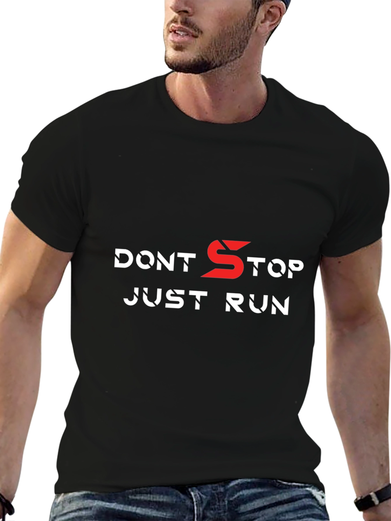 Dont Stop Just Run T-Shirt - Motivation
