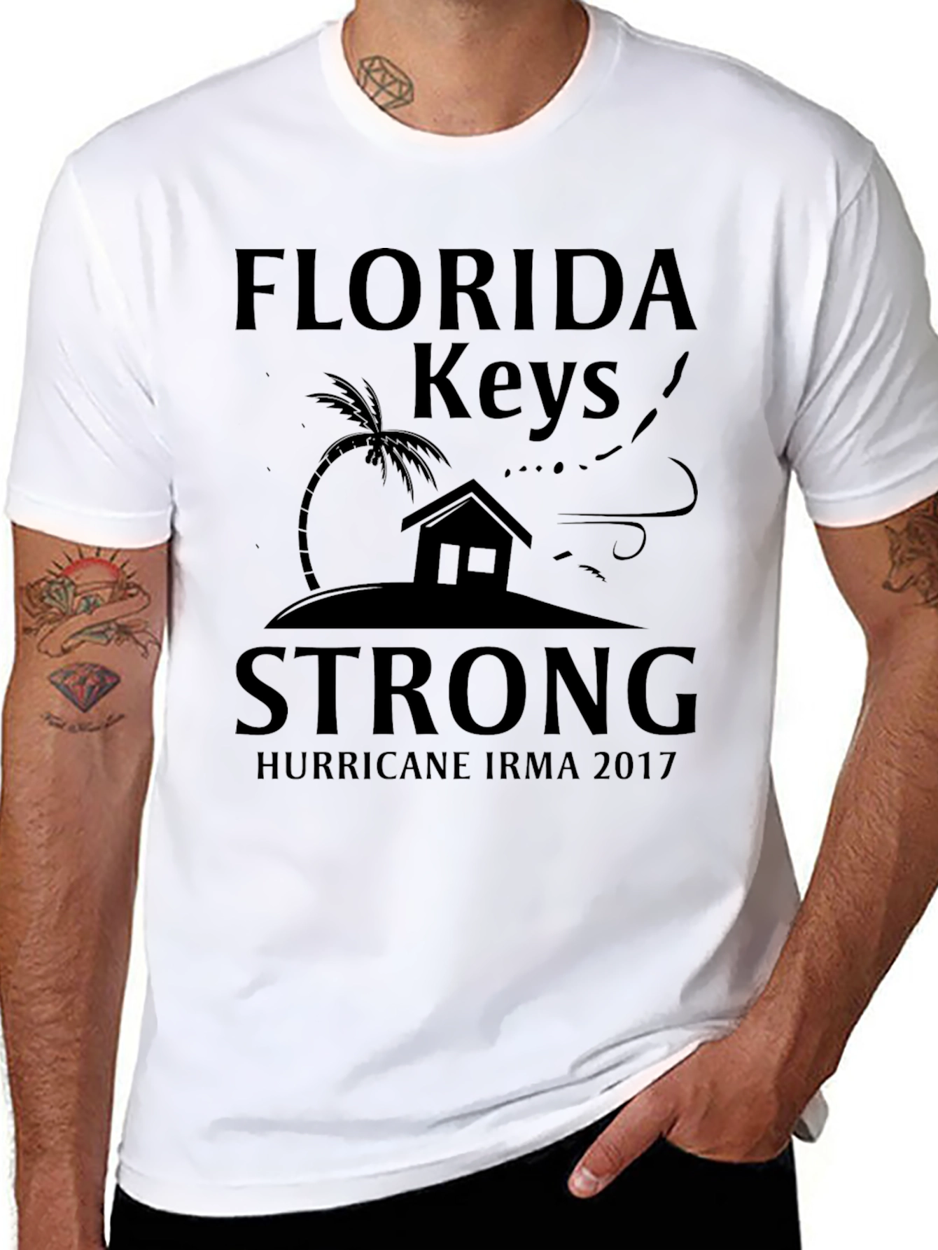 Florida Keys Strong Hurricane Irma 2017 Graphic T-Shirt