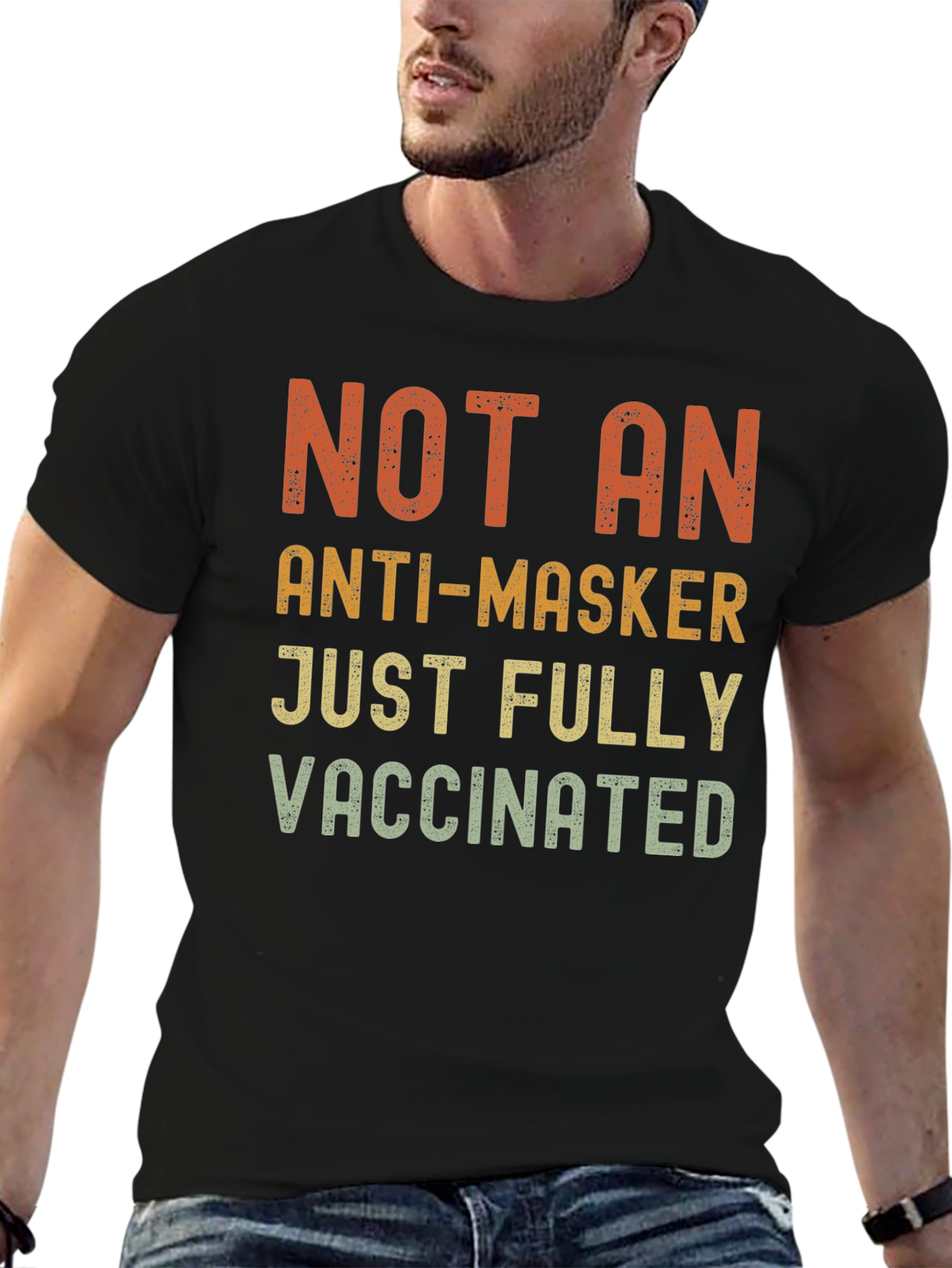 Not An Anti-Masker Vaccinated T-Shirt