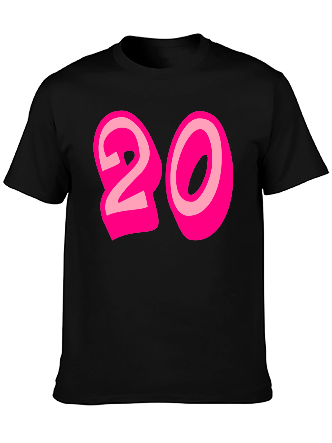 Bold 20 Graphic Black T-Shirt