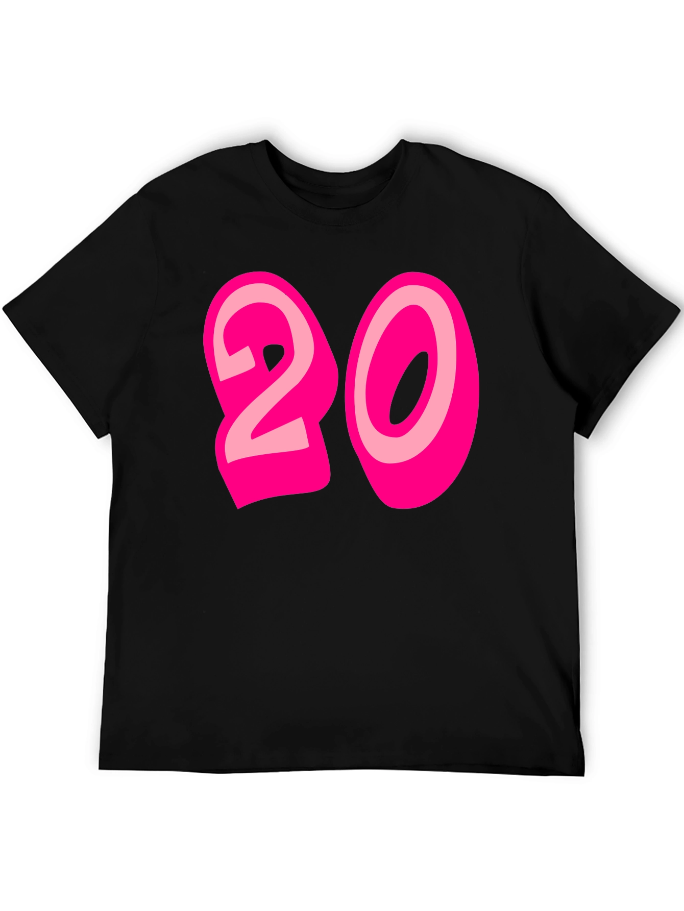 Bold 20 Graphic Black T-Shirt