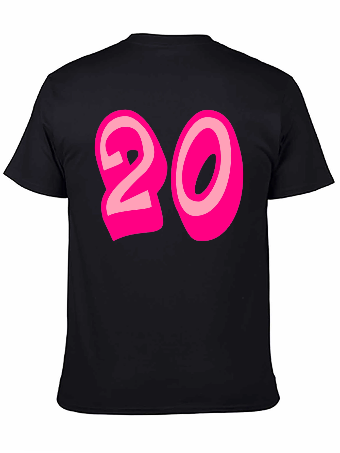 Bold 20 Graphic Black T-Shirt