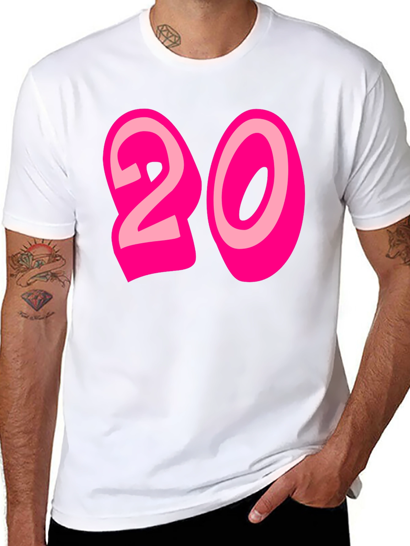Bold 20 Graphic Black T-Shirt