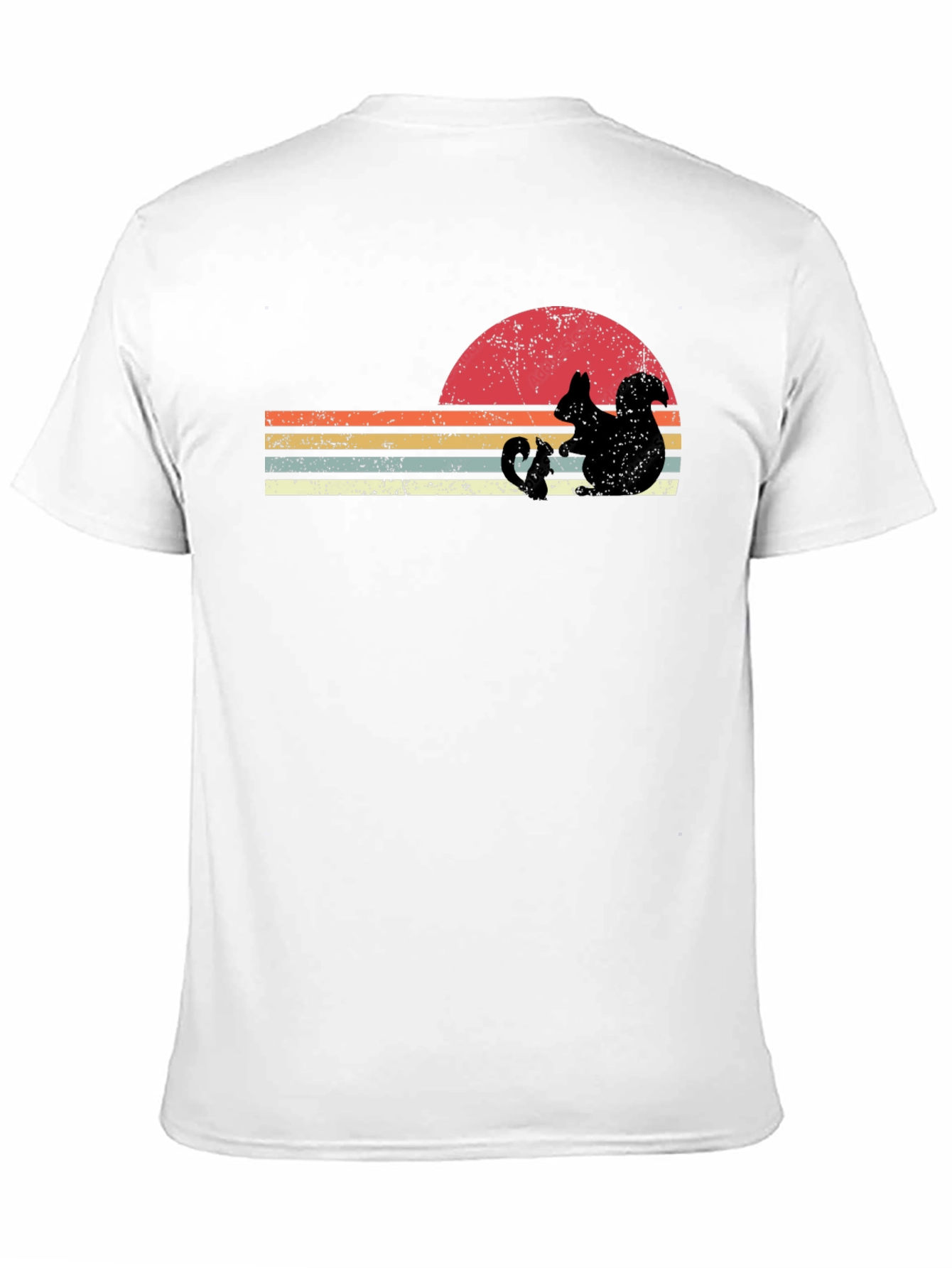 Retro Squirrel Sunset Graphic T-Shirt