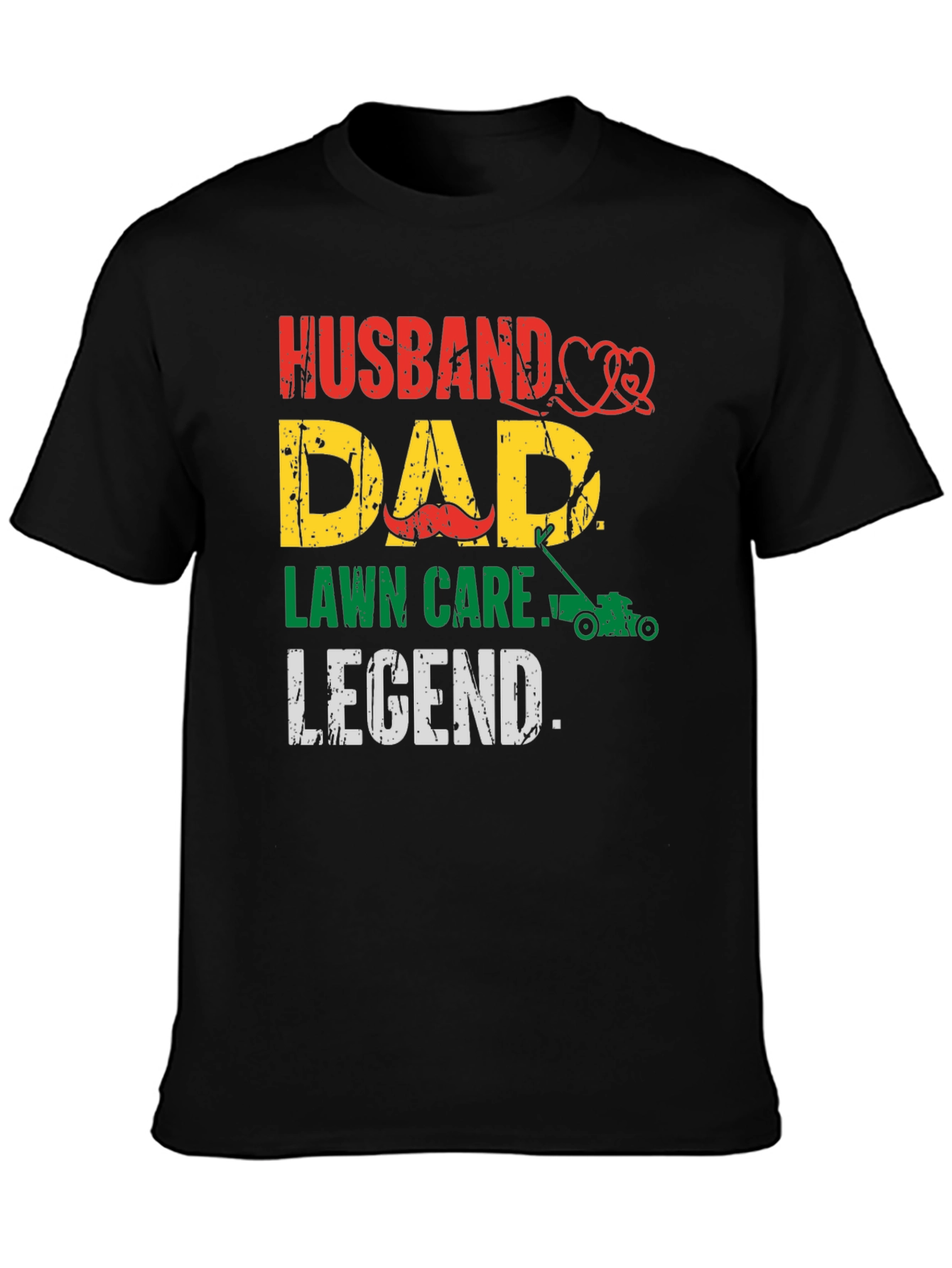 Husband Dad Lawn Care Legend T-Shirt