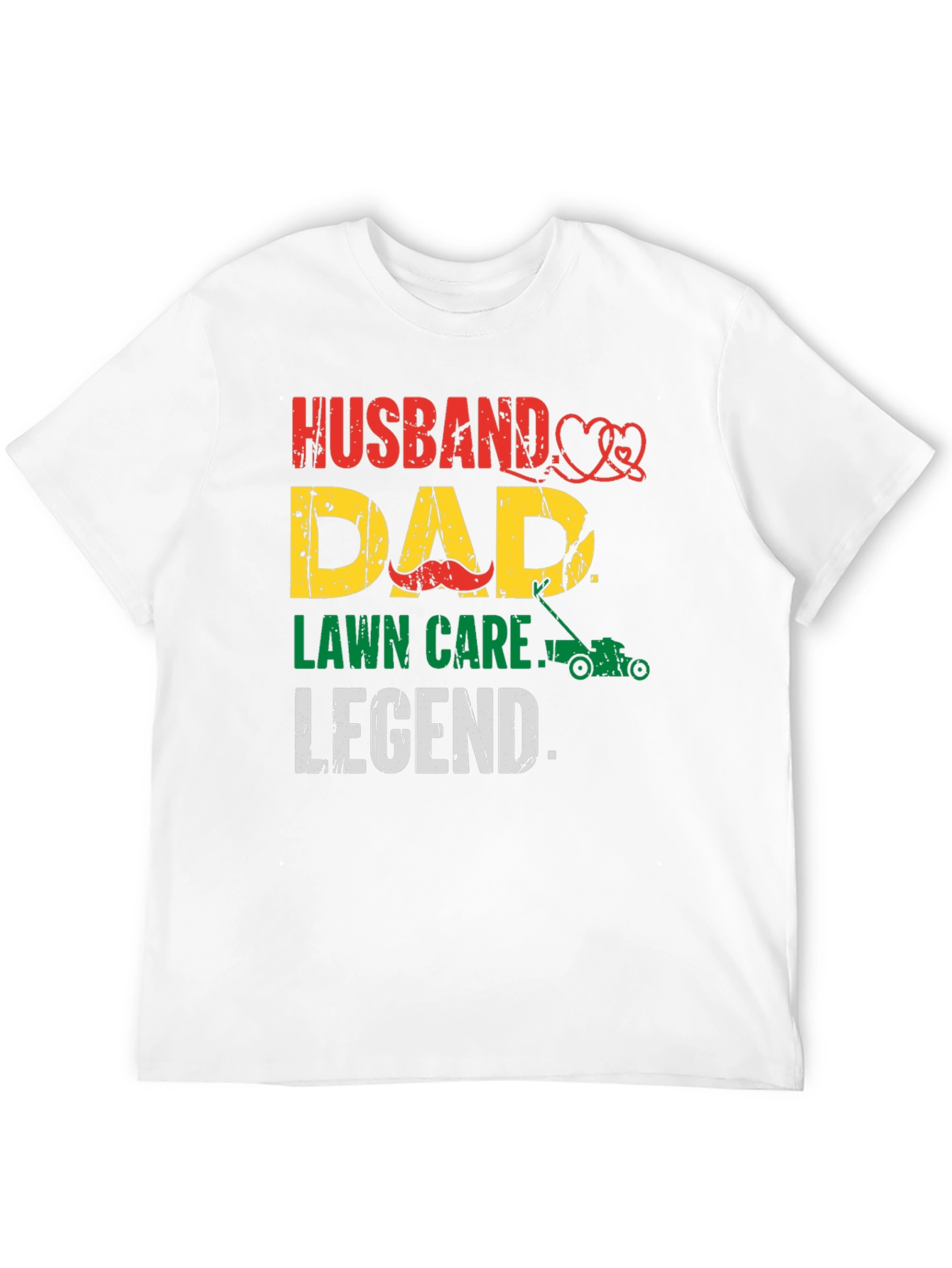 Husband Dad Lawn Care Legend T-Shirt