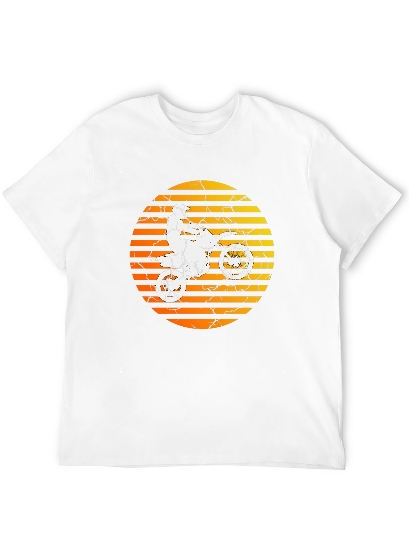 Motorcycle Rider Graphic T-Shirt - Black