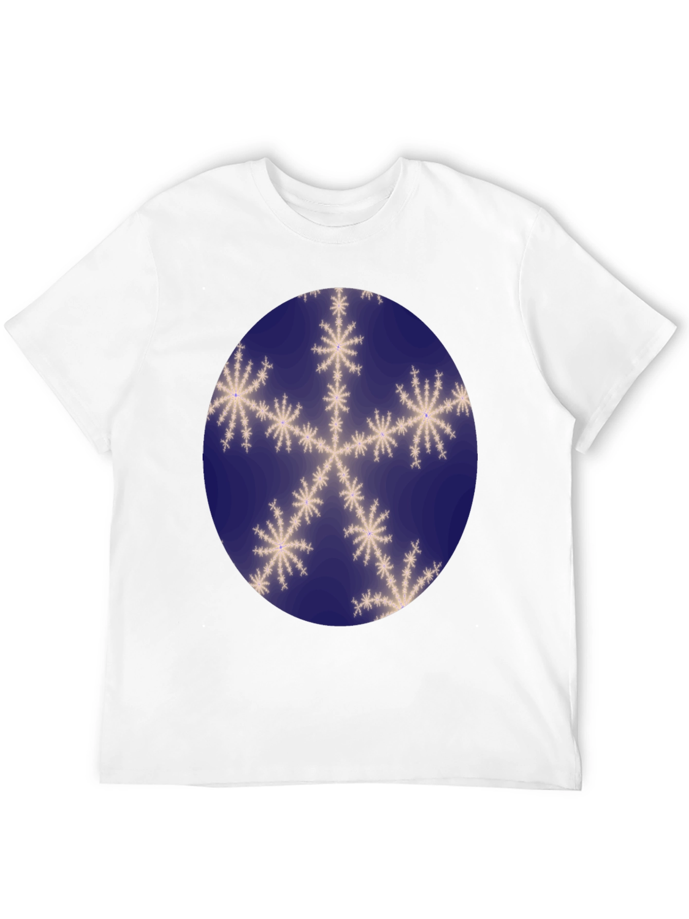 Snowflake Graphic Print Mens T-Shirt