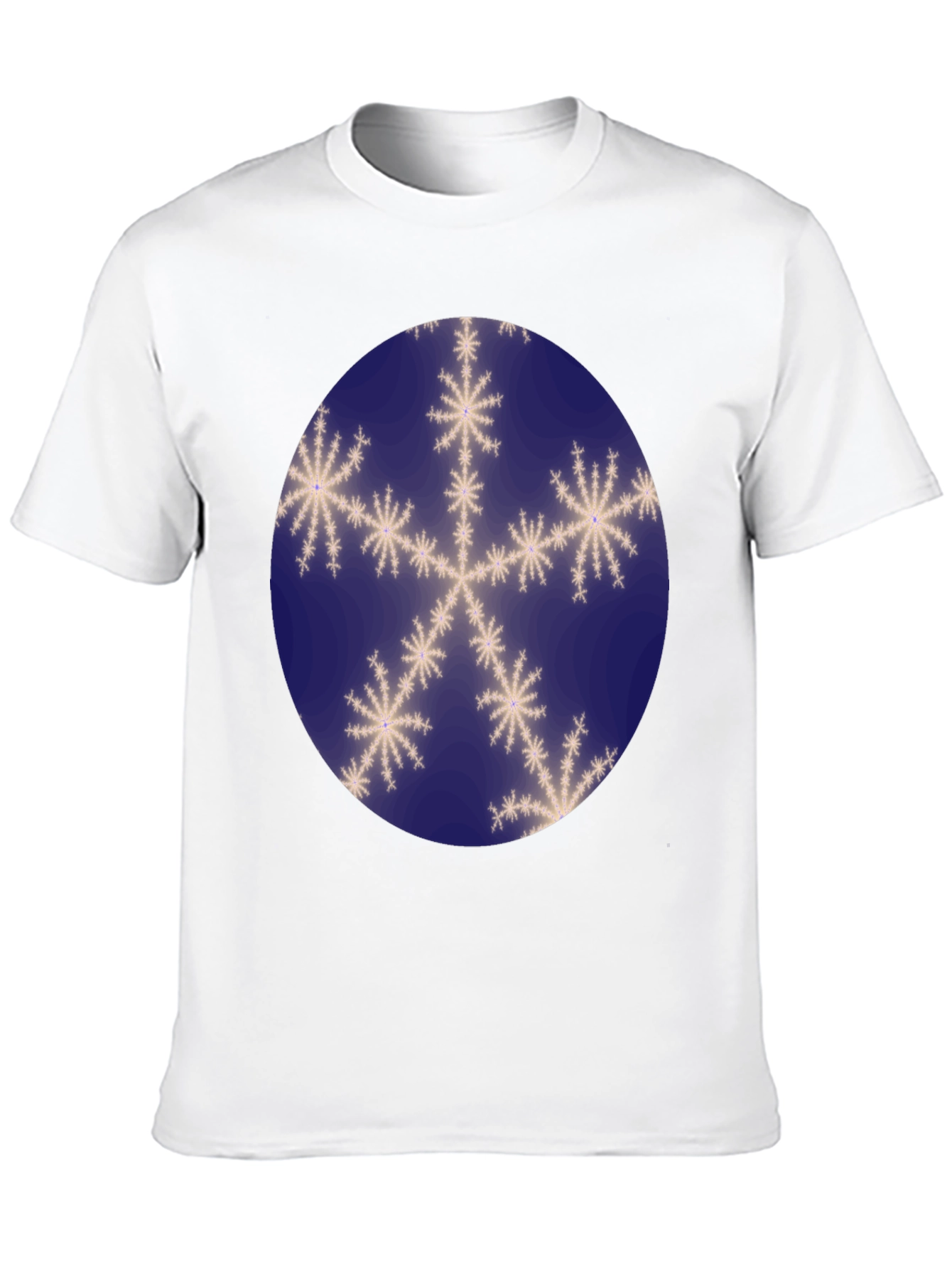 Snowflake Graphic Print Mens T-Shirt