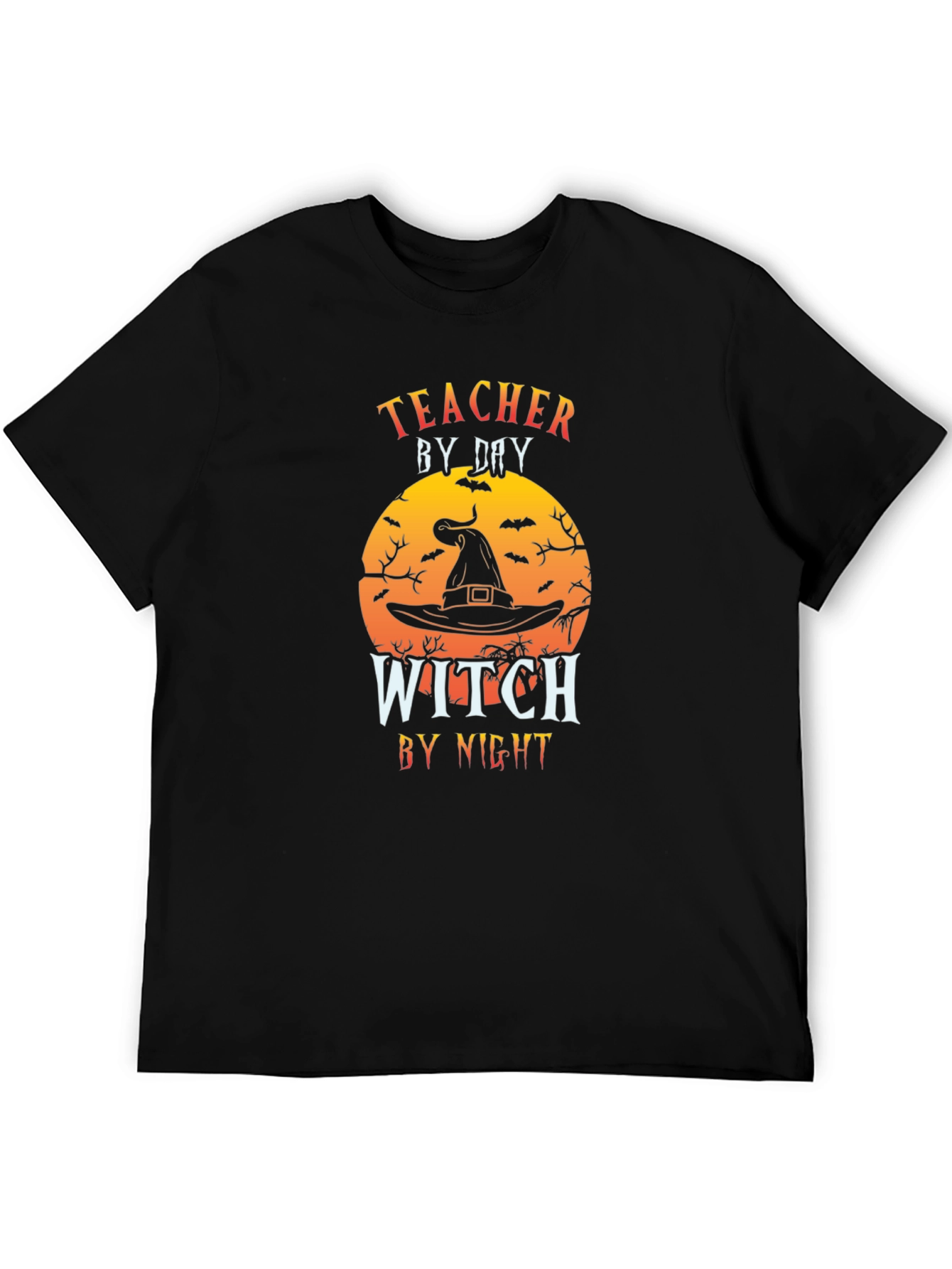 Teacher by Day Witch by Night Halloween T-Shirt