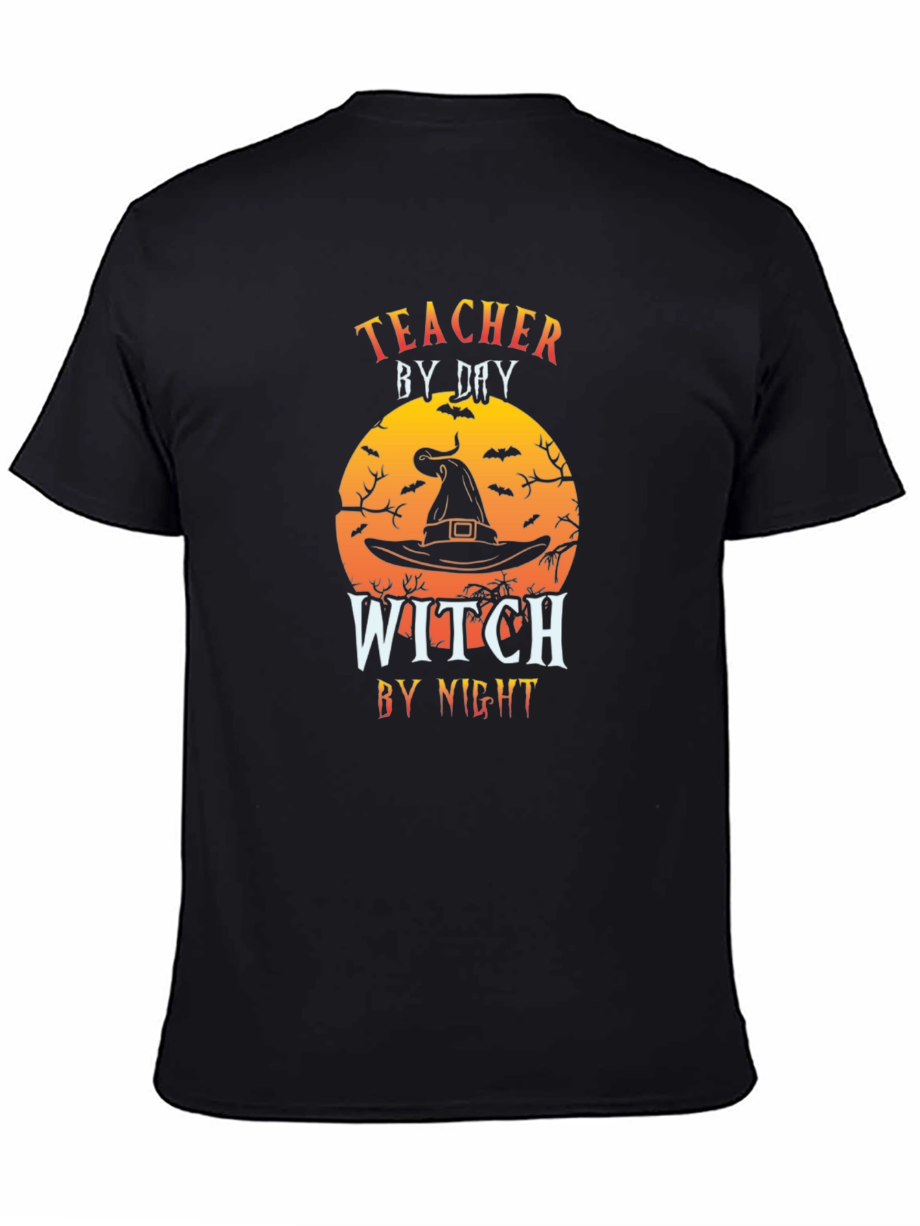Teacher by Day Witch by Night Halloween T-Shirt