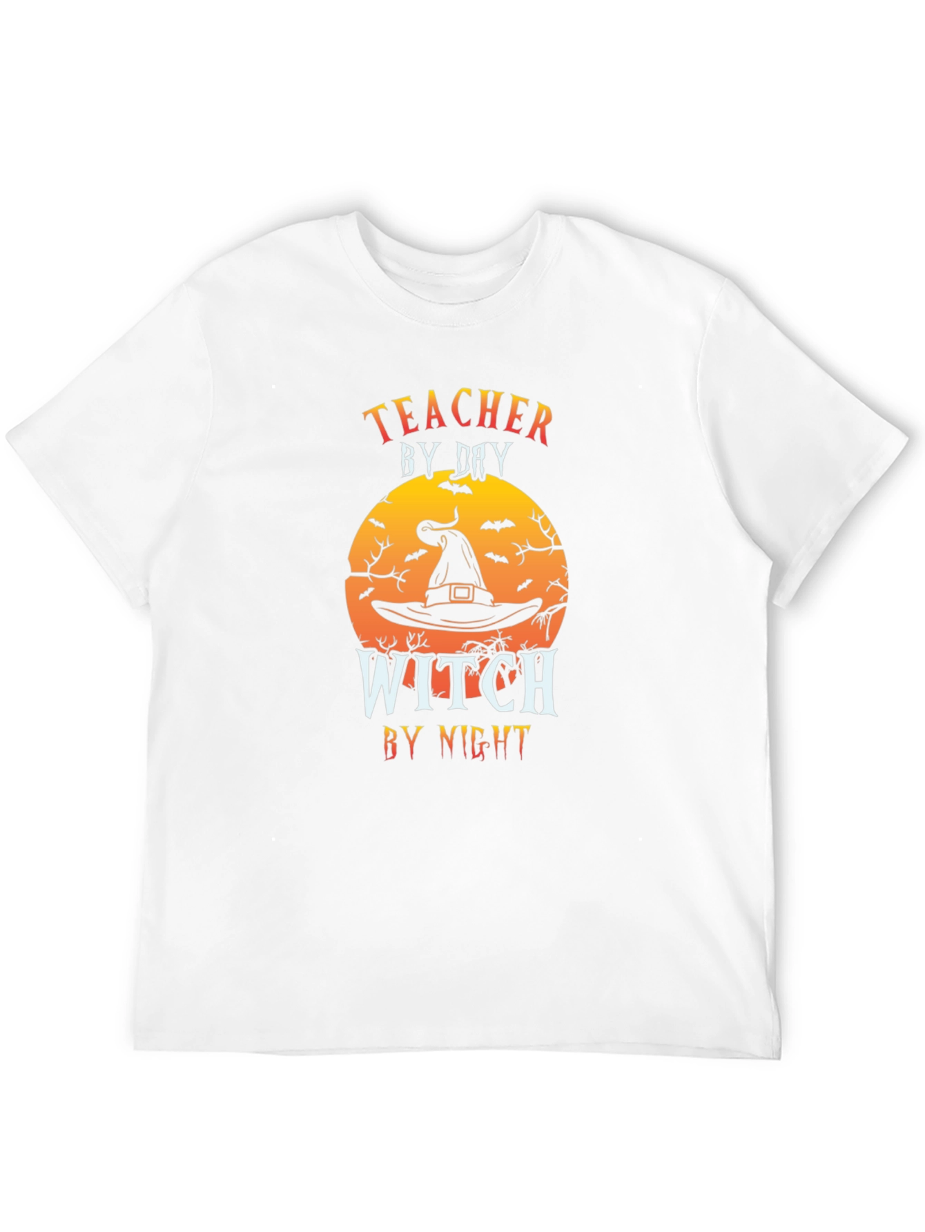 Teacher by Day Witch by Night Halloween T-Shirt