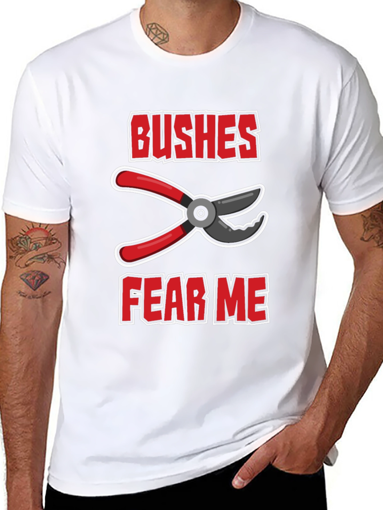 Bushes Fear Me Gardening T-Shirt
