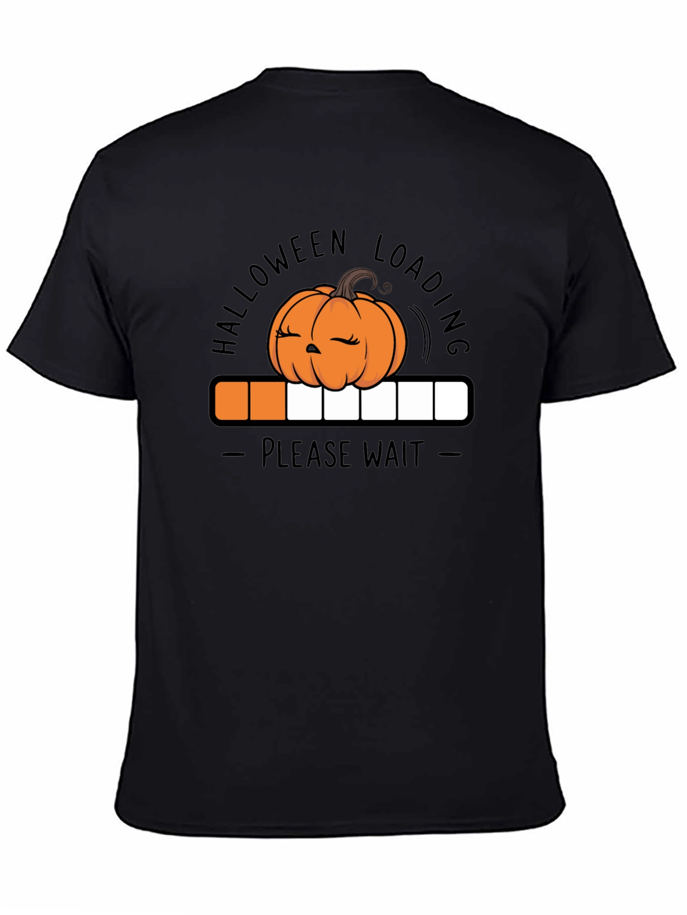 Halloween Loading Pumpkin Graphic T-Shirt