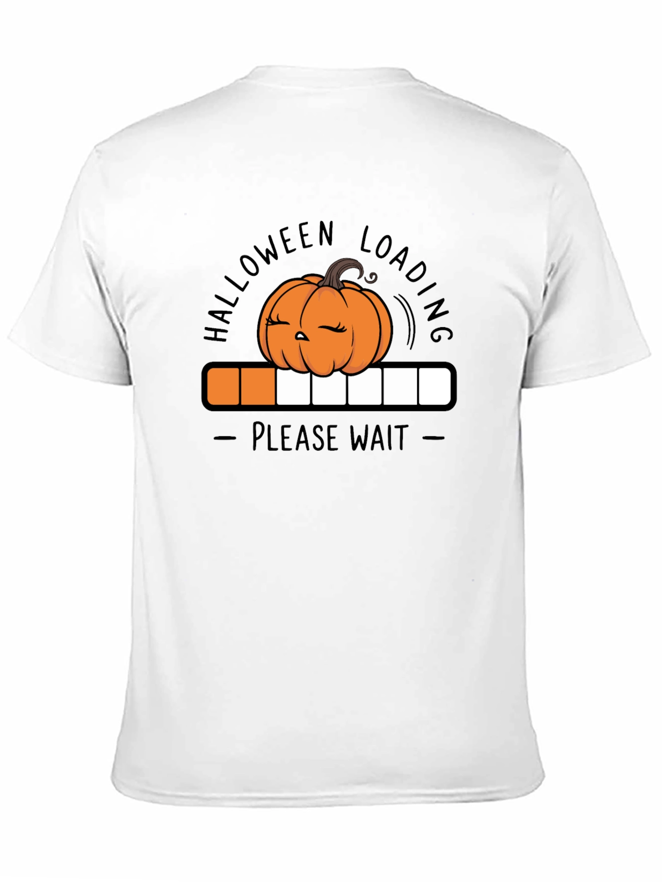 Halloween Loading Pumpkin Graphic T-Shirt