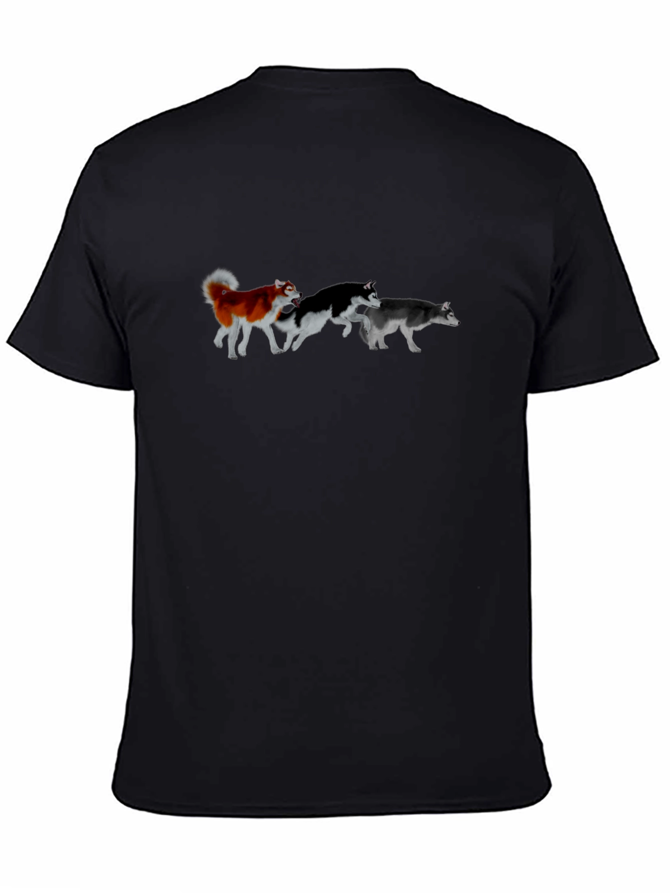 Husky Pack Running T-Shirt – Siberian Husky Dog Lover Tee