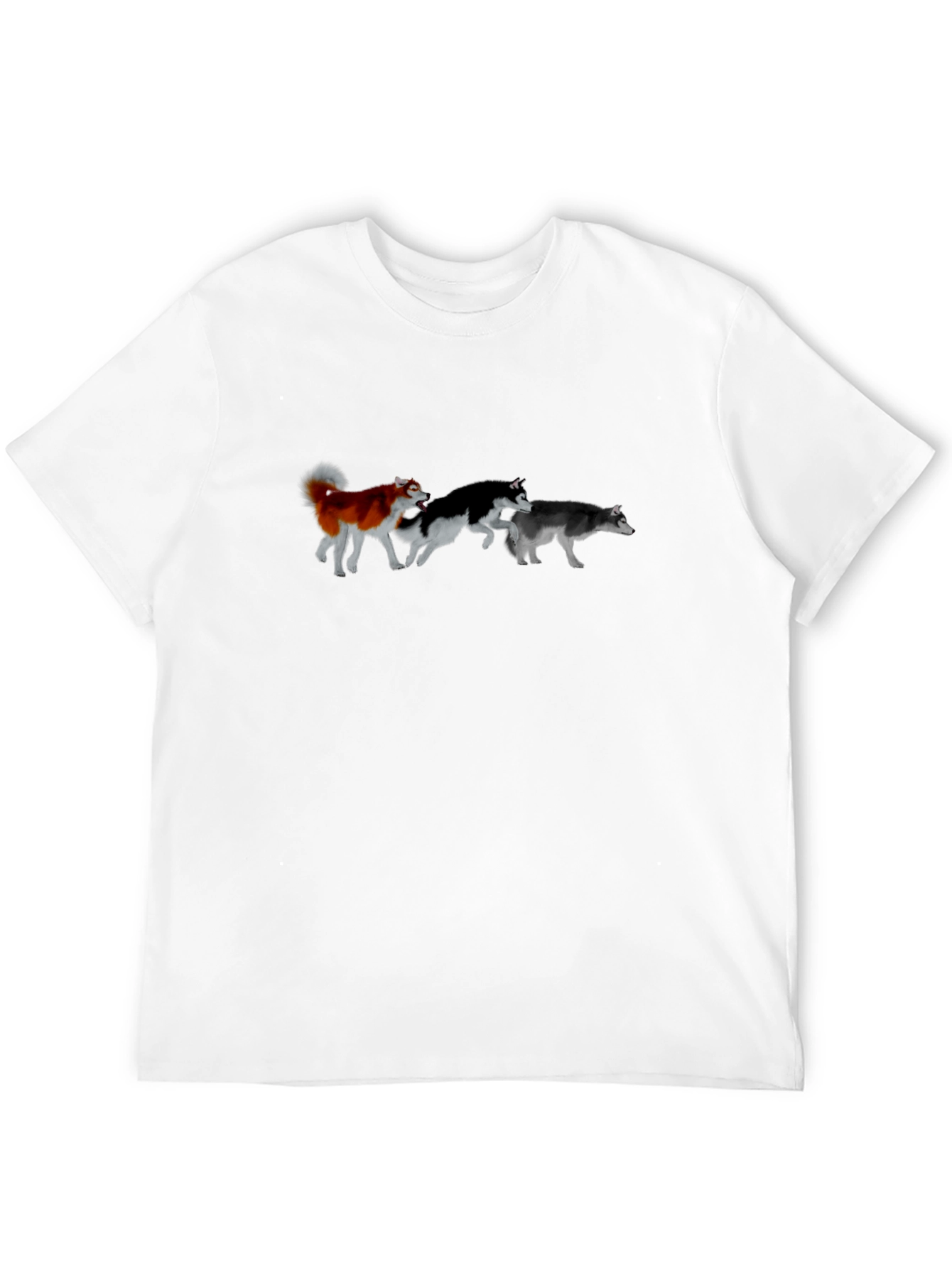 Husky Pack Running T-Shirt – Siberian Husky Dog Lover Tee