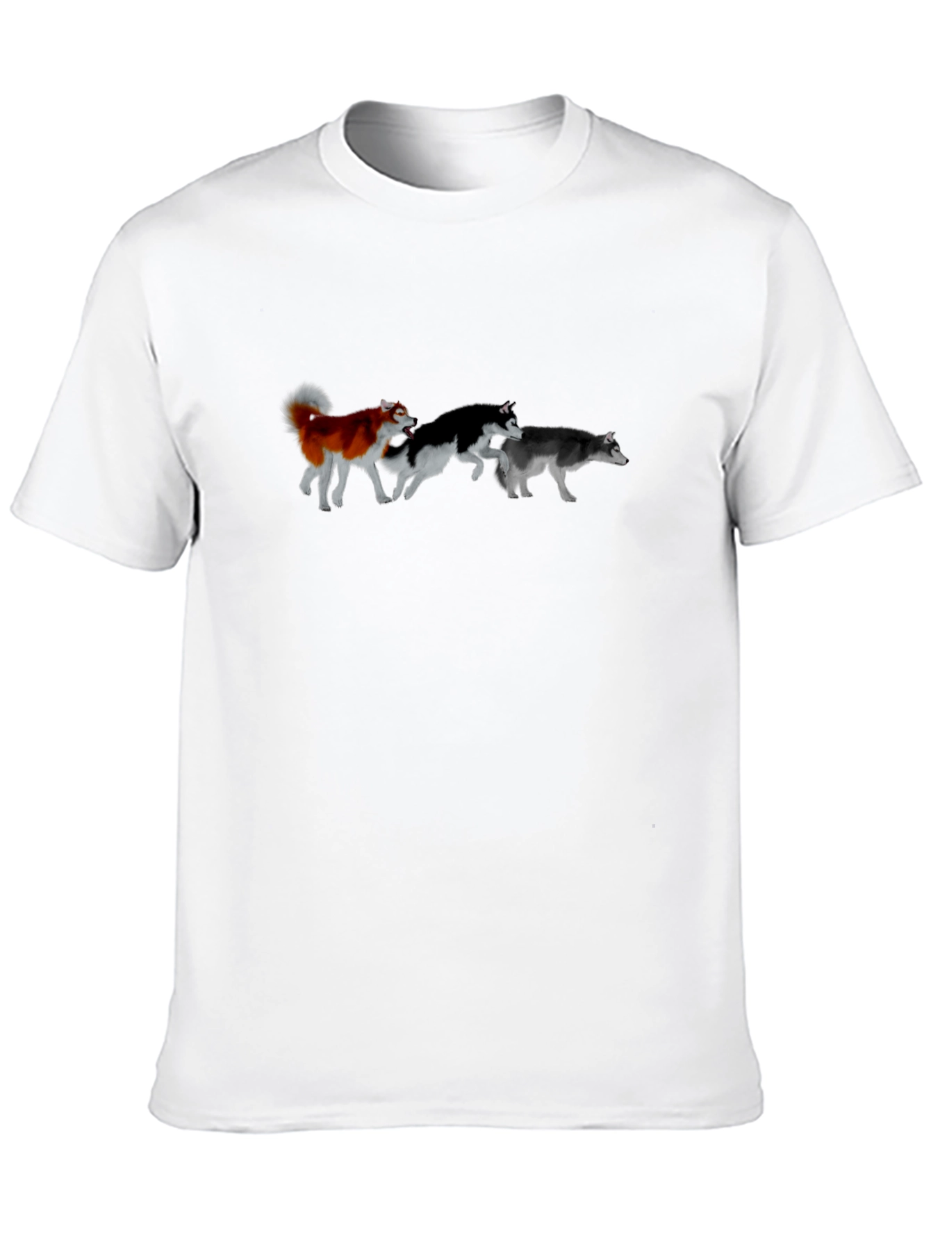 Husky Pack Running T-Shirt – Siberian Husky Dog Lover Tee
