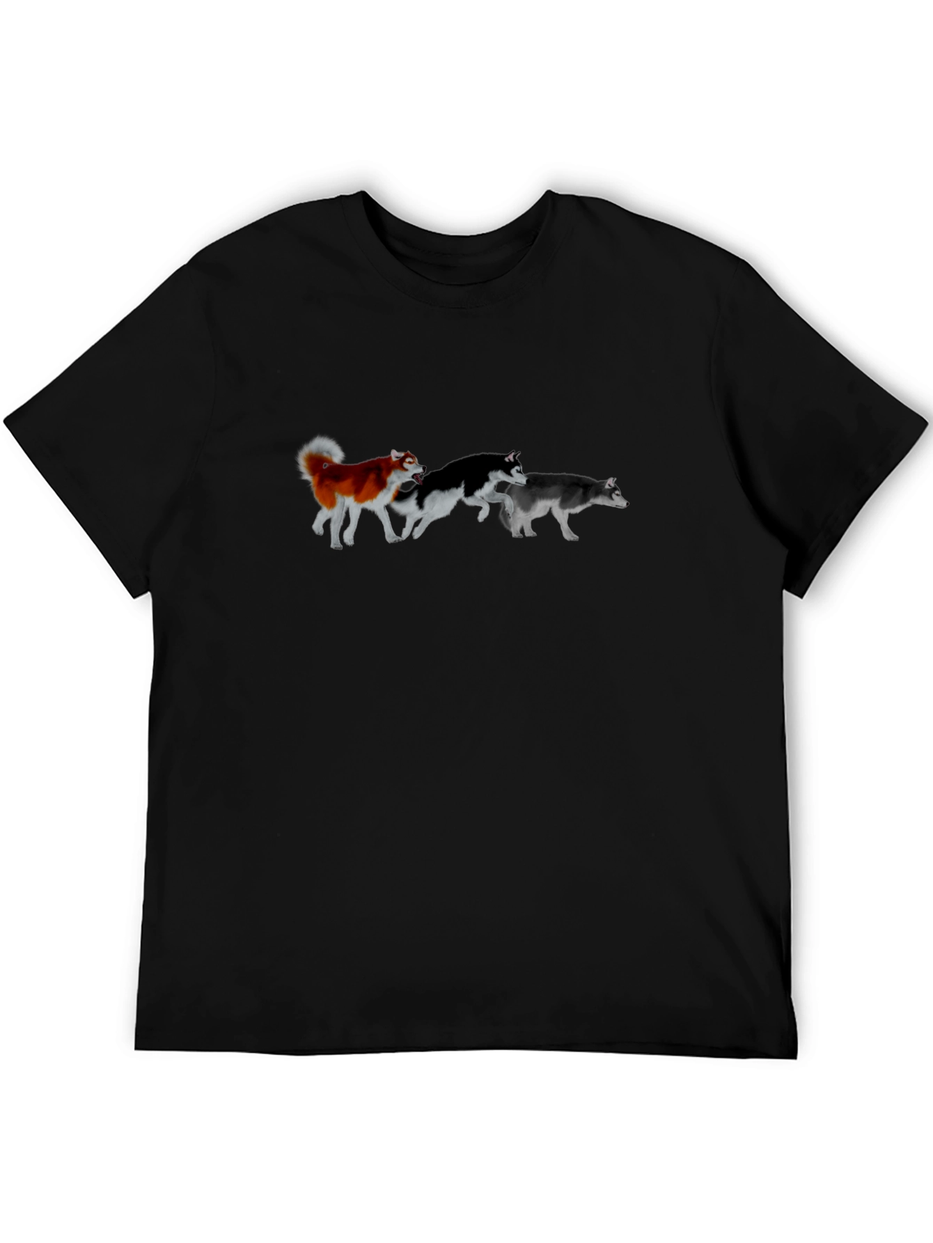 Husky Pack Running T-Shirt – Siberian Husky Dog Lover Tee