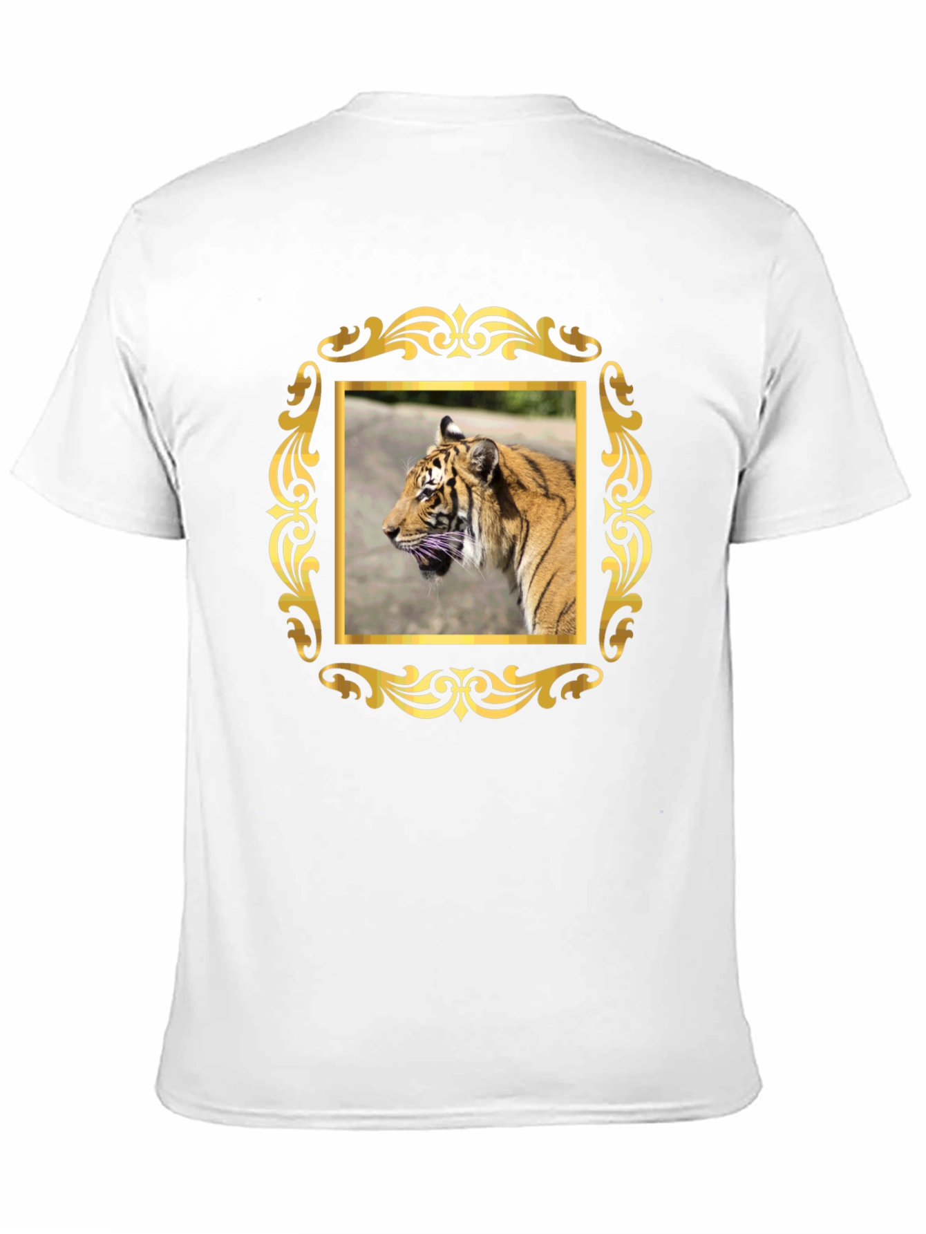 Tiger Graphic Tee - Black Cotton Blend