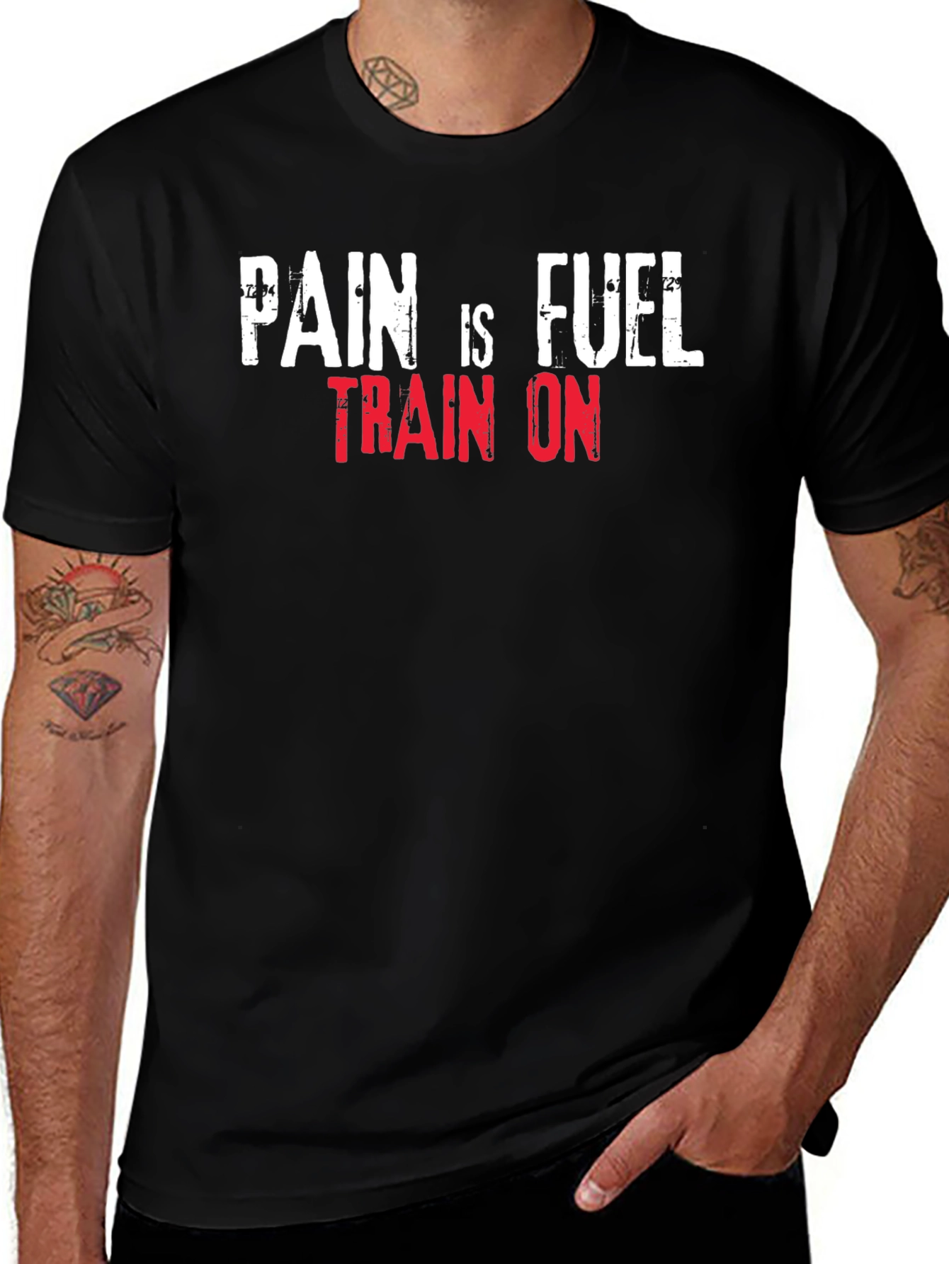Pain is Fuel Gym T-Shirt - Train On!