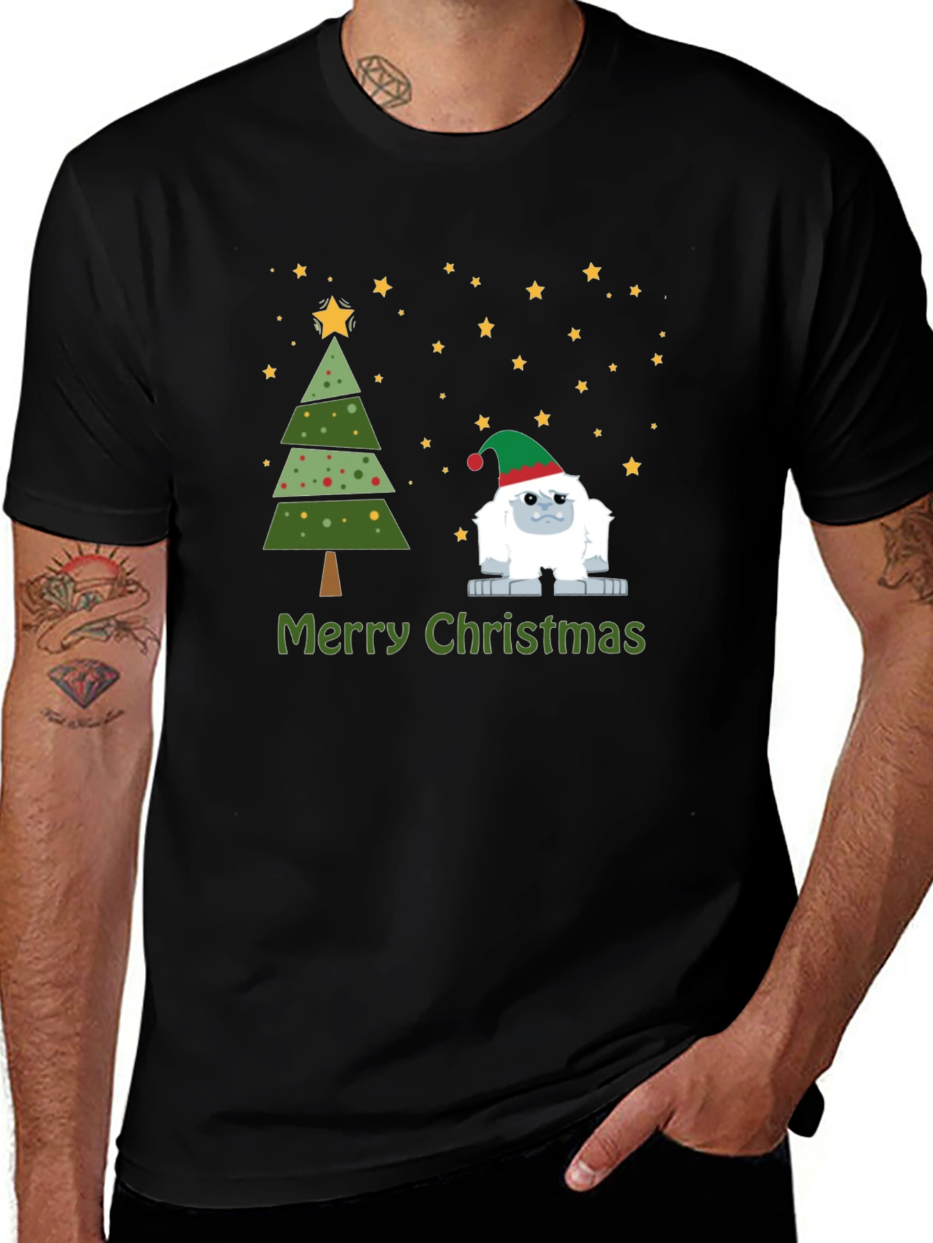 Festive Yeti Christmas T-Shirt