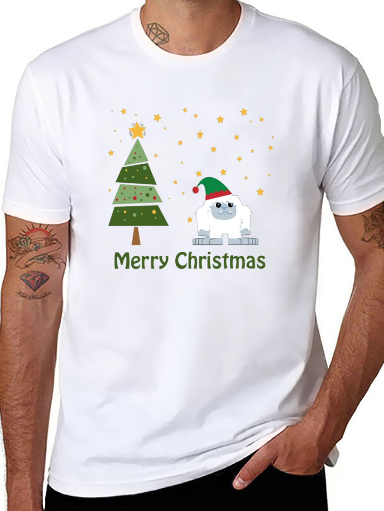 Festive Yeti Christmas T-Shirt