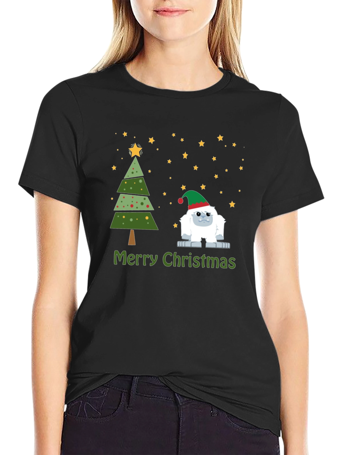Festive Yeti Christmas T-Shirt