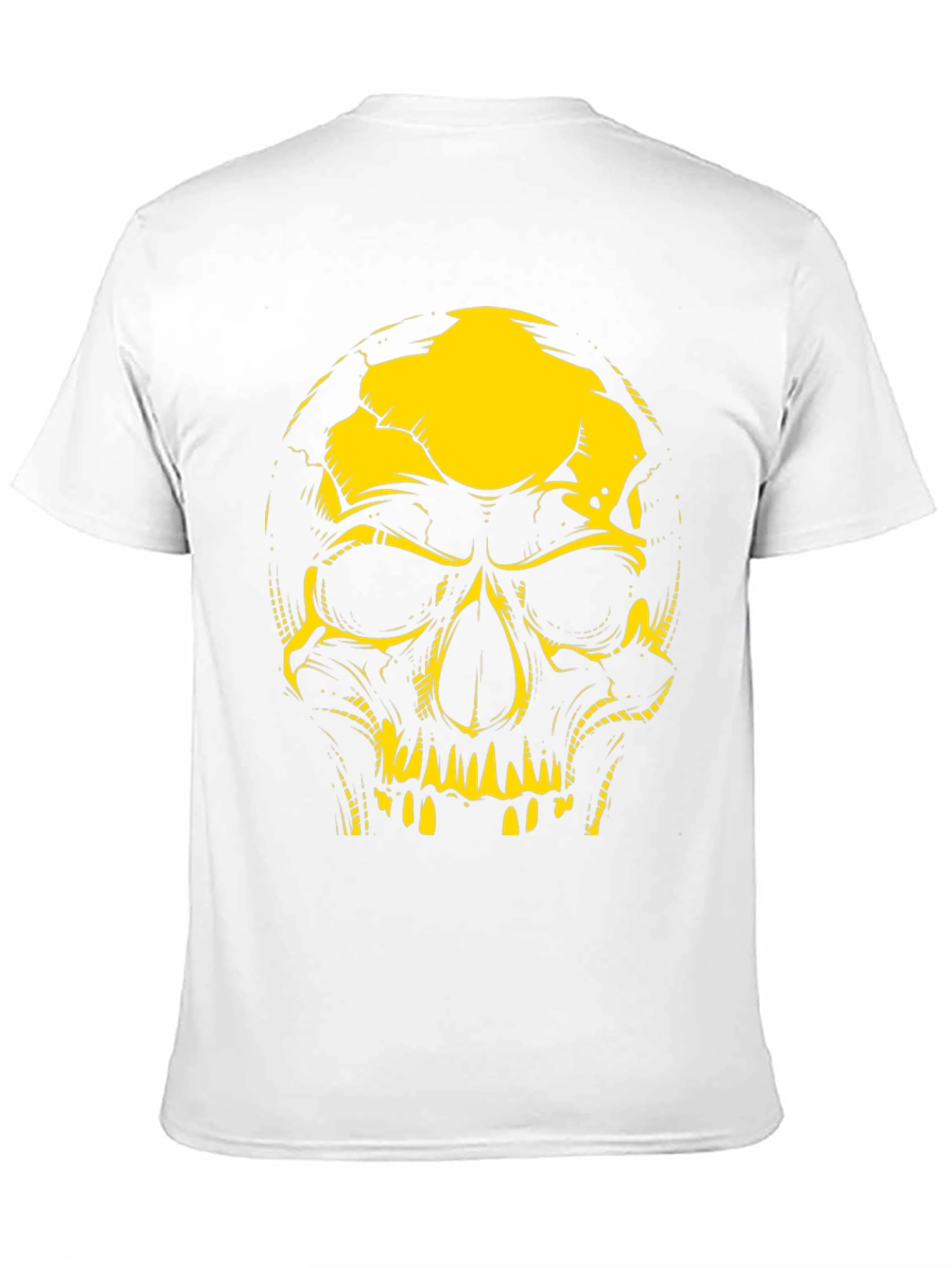 Edgy Skull Graphic Tee - Black
