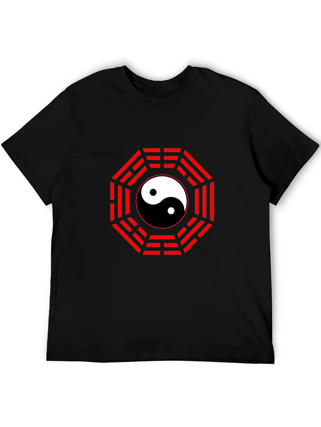 Yin Yang Bagua T-Shirt - Black