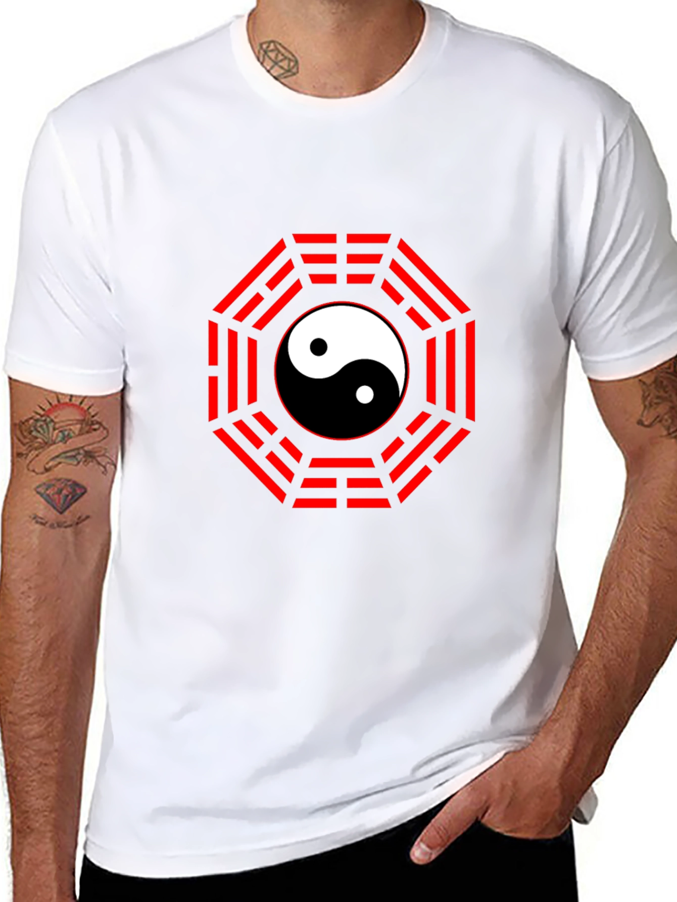 Yin Yang Bagua T-Shirt - Black