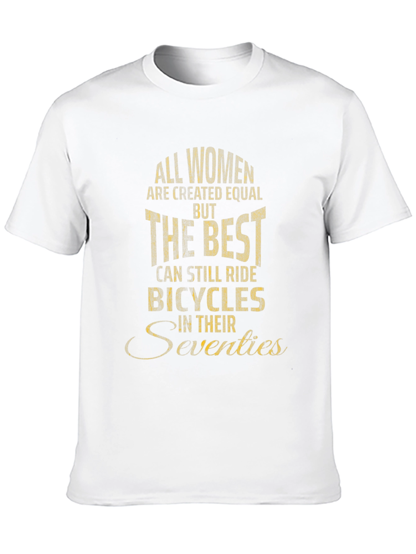 Funny Womens Bicycling T-Shirt Seventies Gift