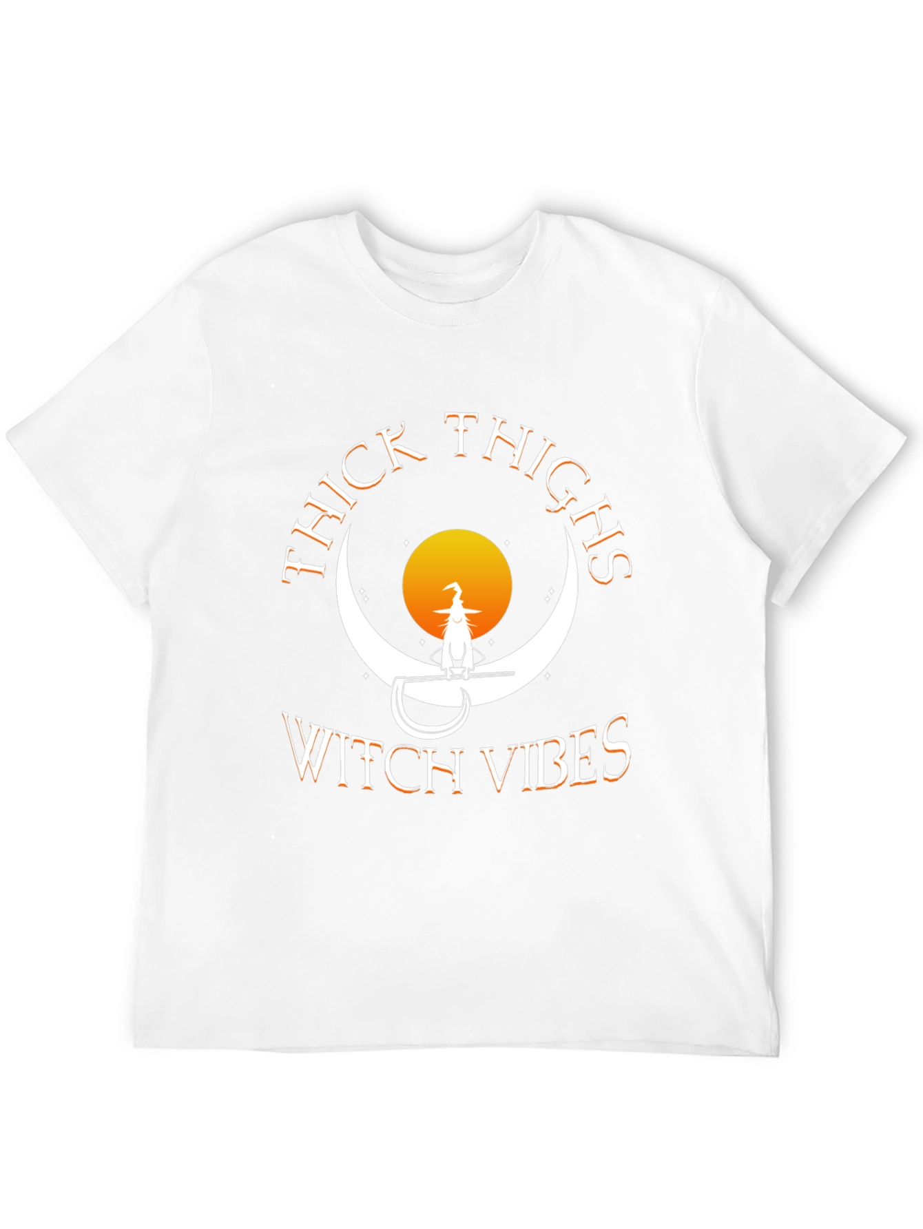 Thick Thighs Witch Vibes Halloween Tee