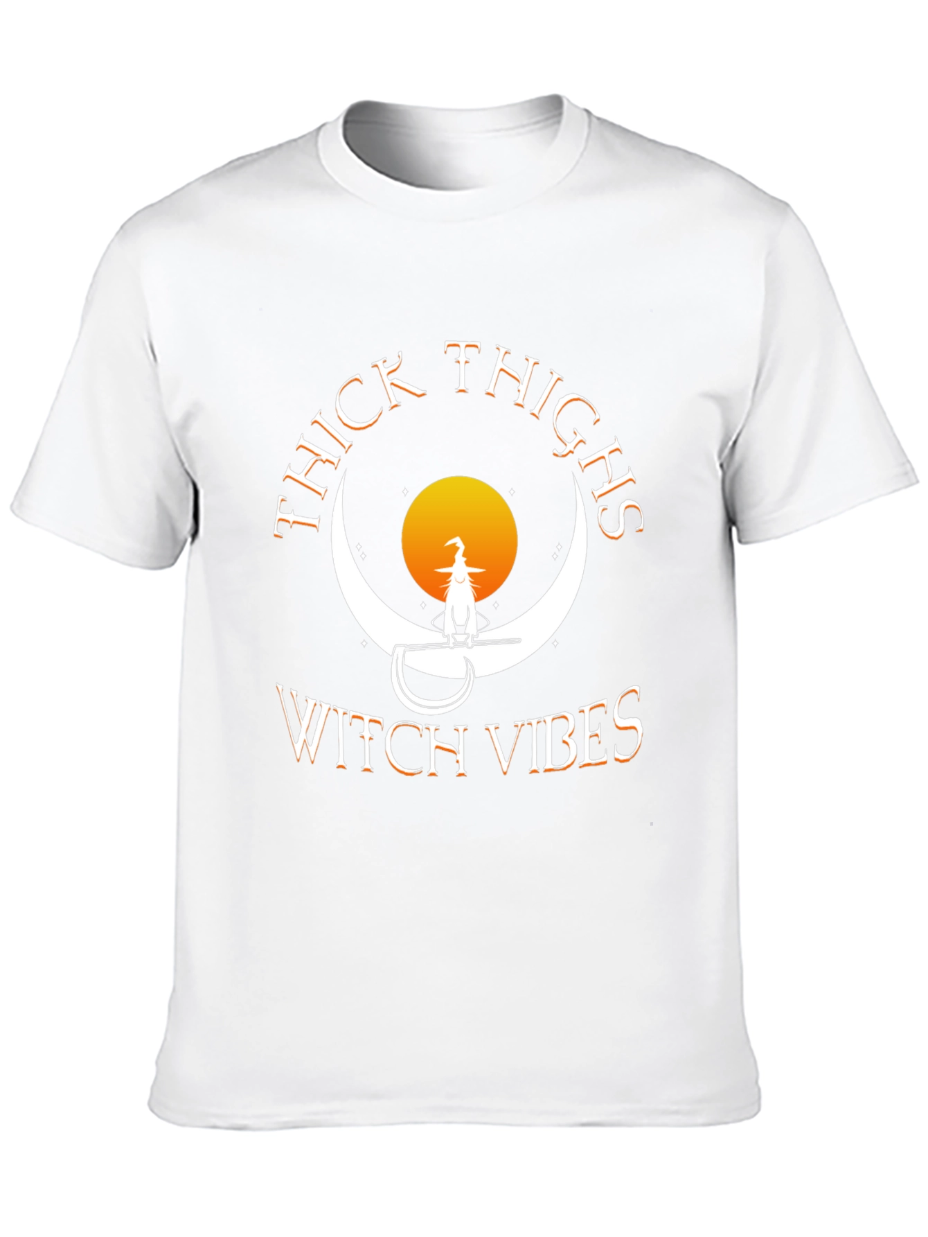 Thick Thighs Witch Vibes Halloween Tee