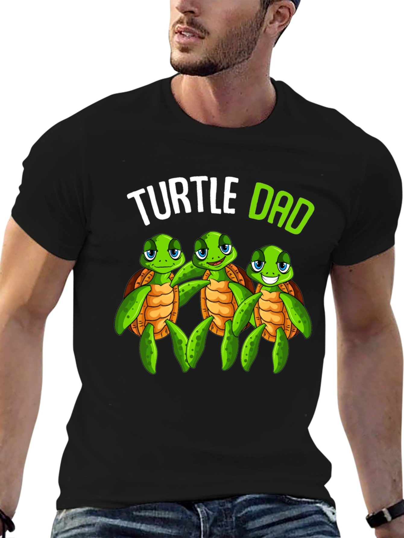 Turtle Dad Graphic T-Shirt - Fathers Day Gift