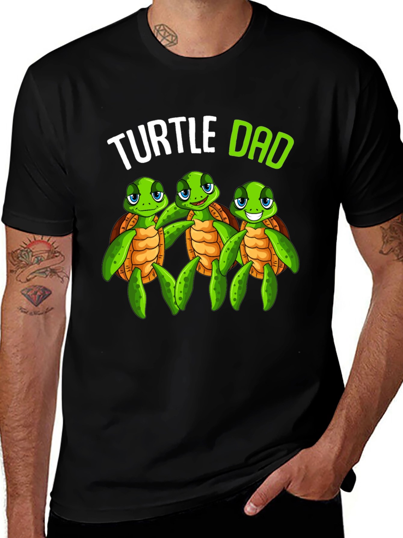Turtle Dad Graphic T-Shirt - Fathers Day Gift