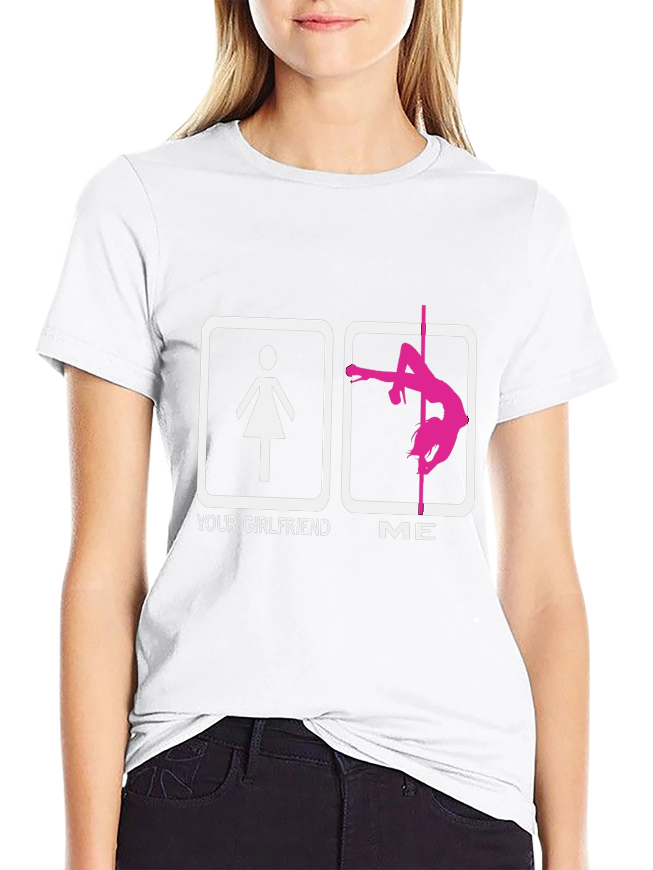 Funny Your Girlfriend ME Pole Dancing T-Shirt