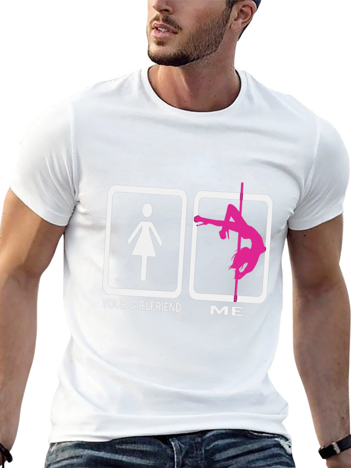 Funny Your Girlfriend ME Pole Dancing T-Shirt