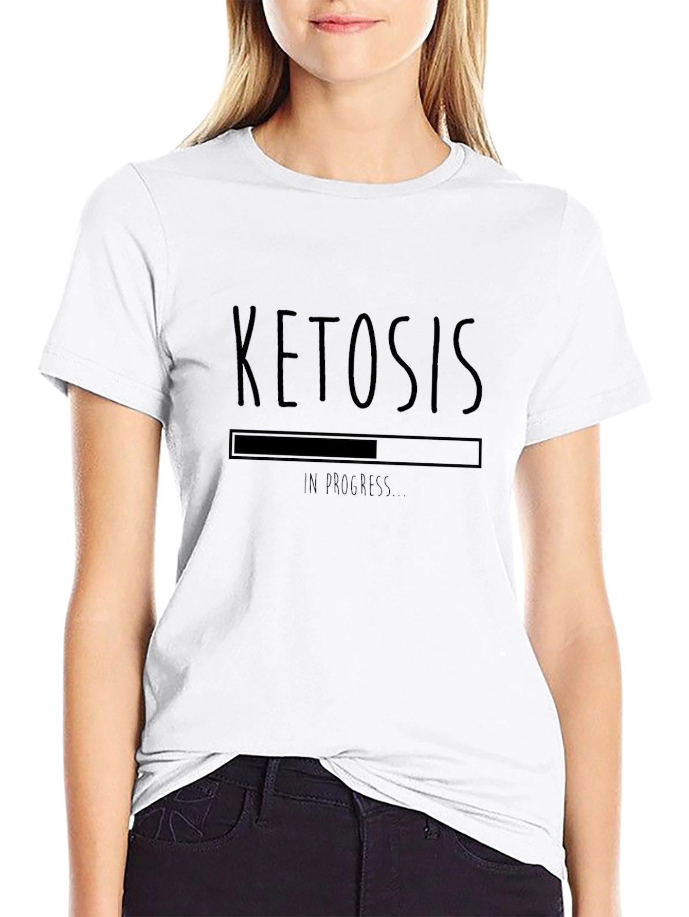 Ketosis In Progress T-Shirt - Black Graphic Tee