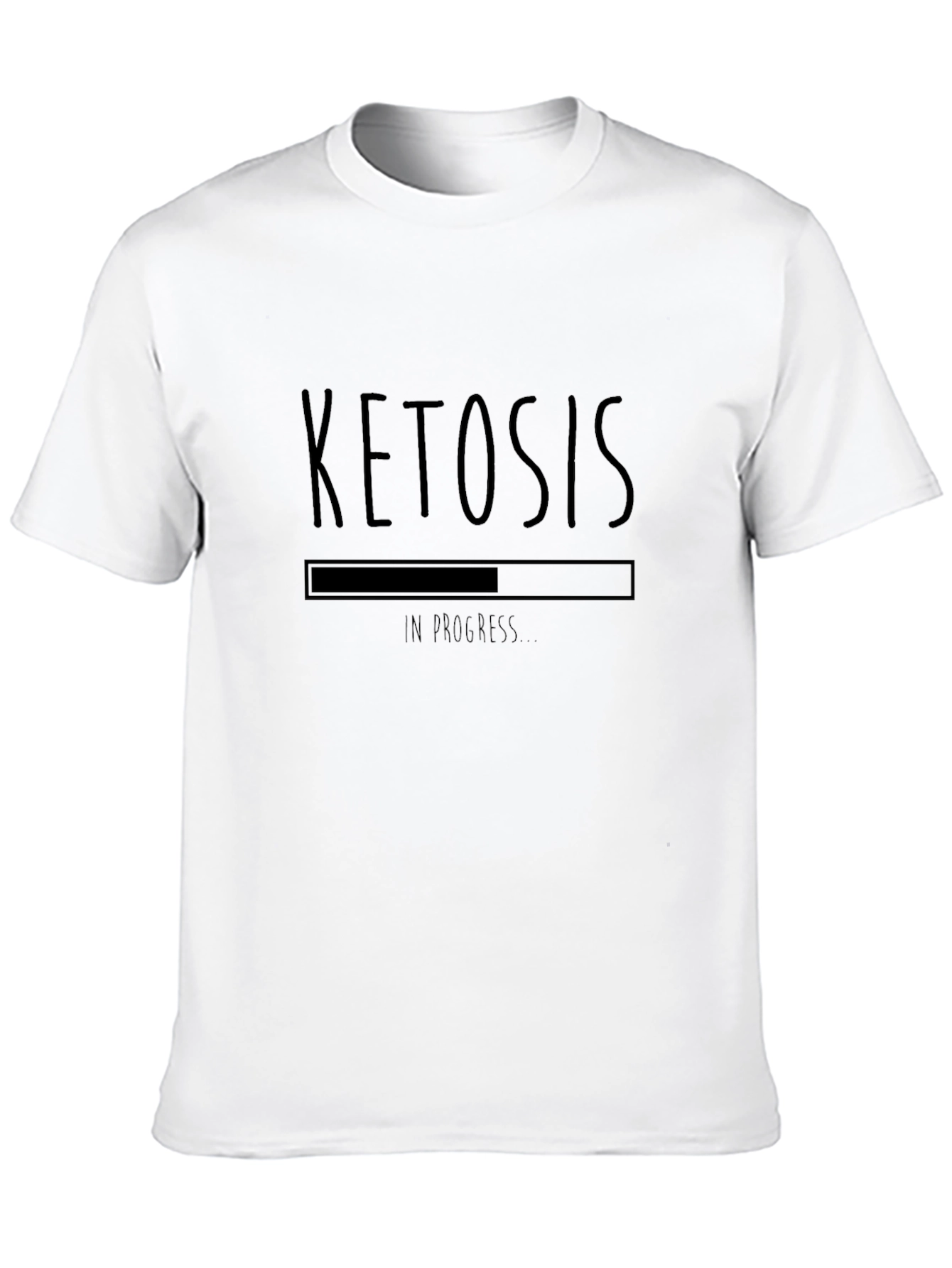 Ketosis In Progress T-Shirt - Black Graphic Tee
